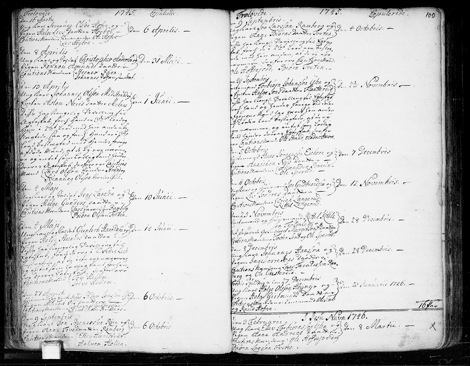 Heddal kirkebøker, AV/SAKO-A-268/F/Fa/L0003: Parish register (official) no. I 3, 1723-1783, p. 100