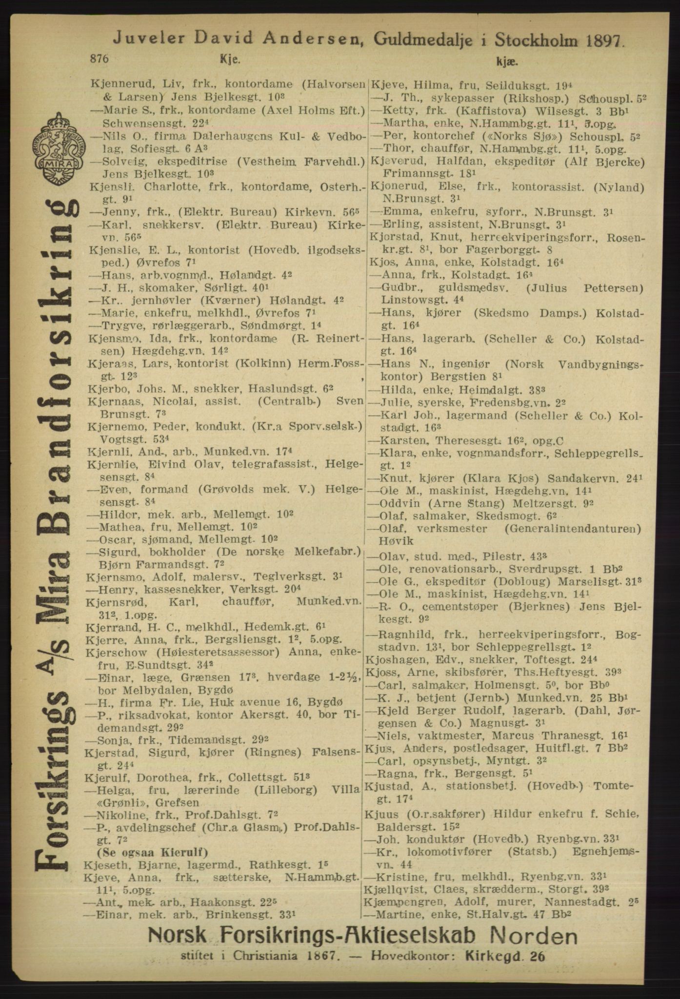 Kristiania/Oslo adressebok, PUBL/-, 1918, p. 901
