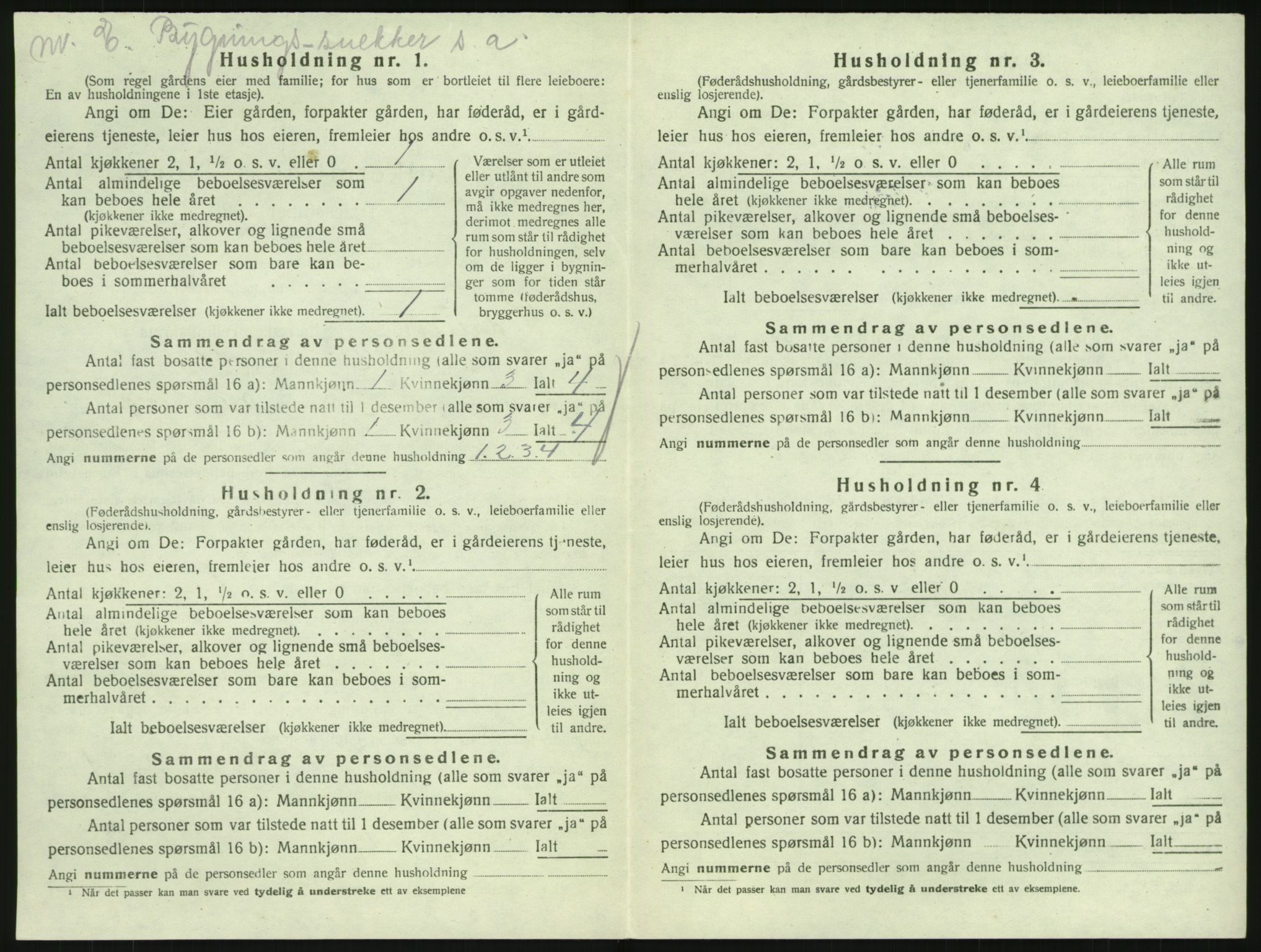 SAKO, 1920 census for Hedrum, 1920, p. 820