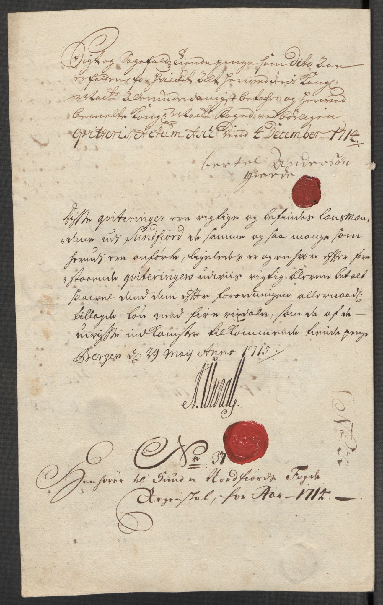 Rentekammeret inntil 1814, Reviderte regnskaper, Fogderegnskap, AV/RA-EA-4092/R53/L3438: Fogderegnskap Sunn- og Nordfjord, 1714, p. 345