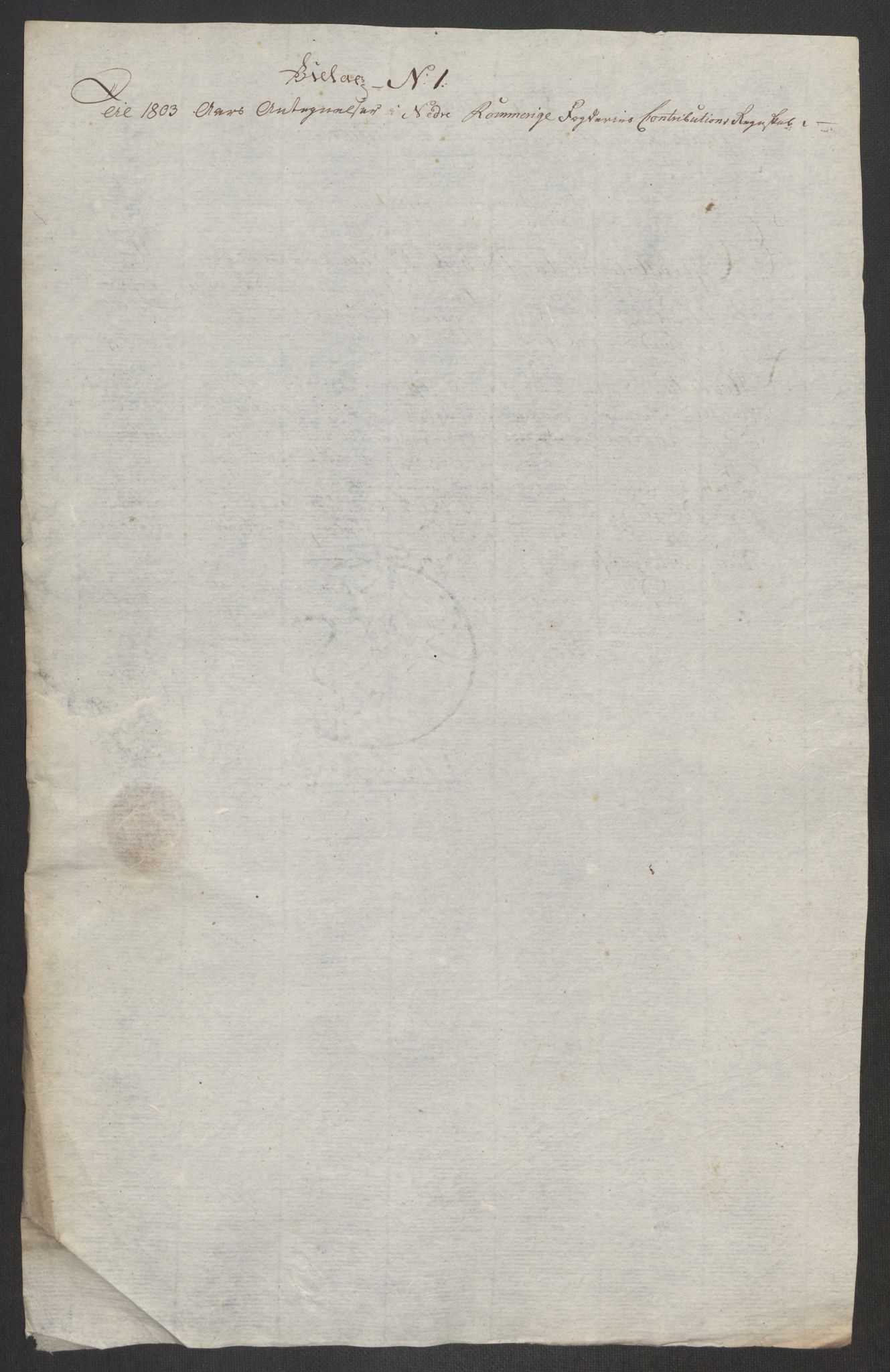 Rentekammeret inntil 1814, Reviderte regnskaper, Fogderegnskap, AV/RA-EA-4092/R11/L0679: Fogderegnskap Nedre Romerike, 1803, p. 674