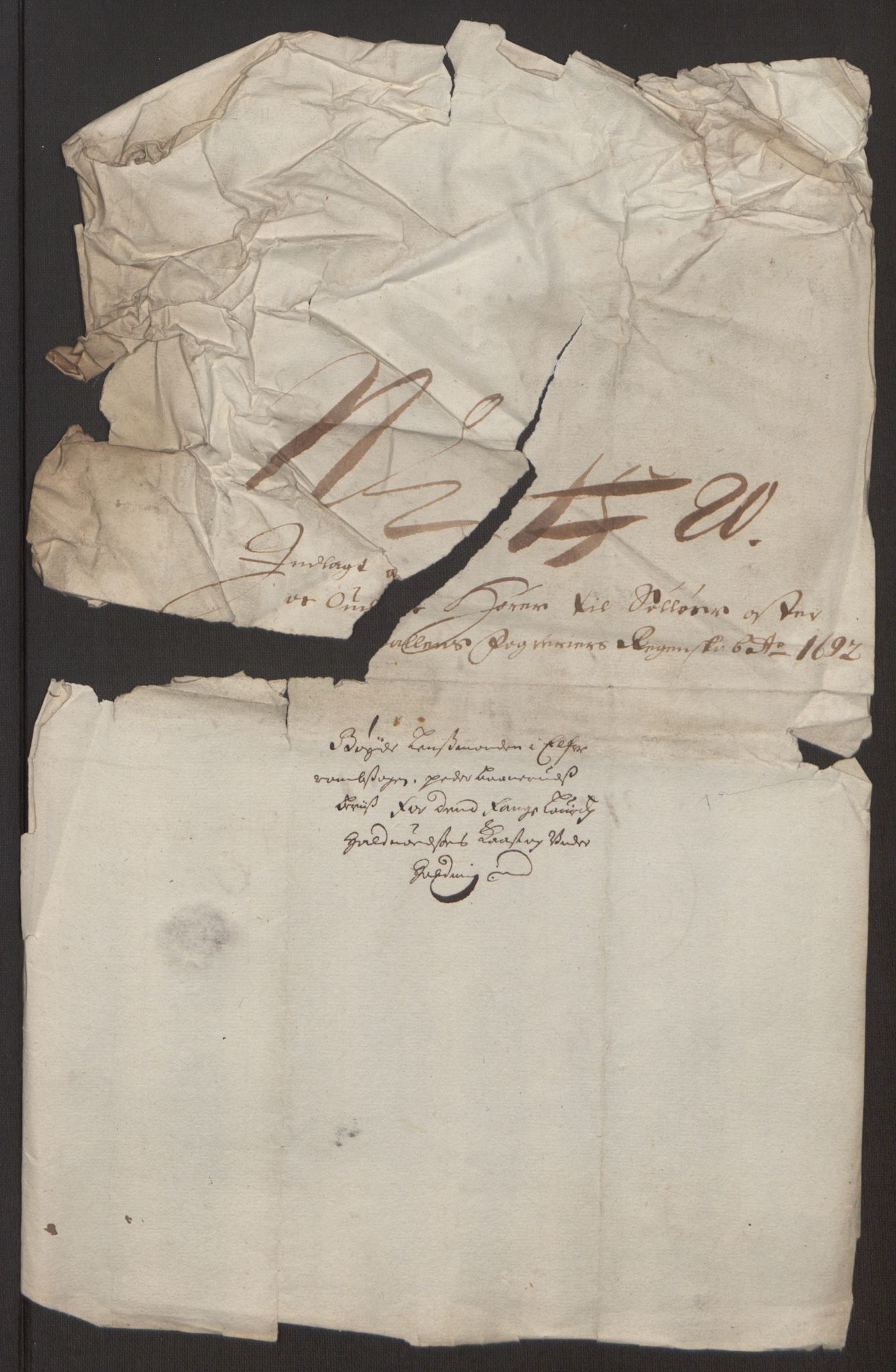 Rentekammeret inntil 1814, Reviderte regnskaper, Fogderegnskap, RA/EA-4092/R13/L0830: Fogderegnskap Solør, Odal og Østerdal, 1692, p. 318