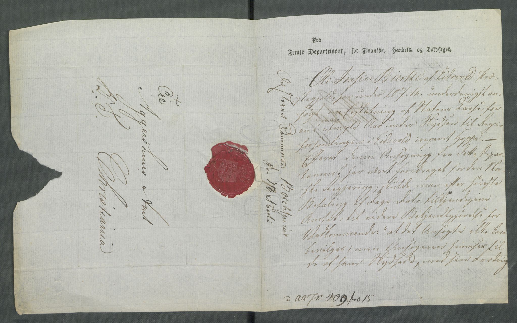 5. departement for finans-, handels- og tollfaget, AV/RA-S-3893/C/Cb/L0014: Regninger fra Riksforsamlingens deputerede, 1814, p. 341