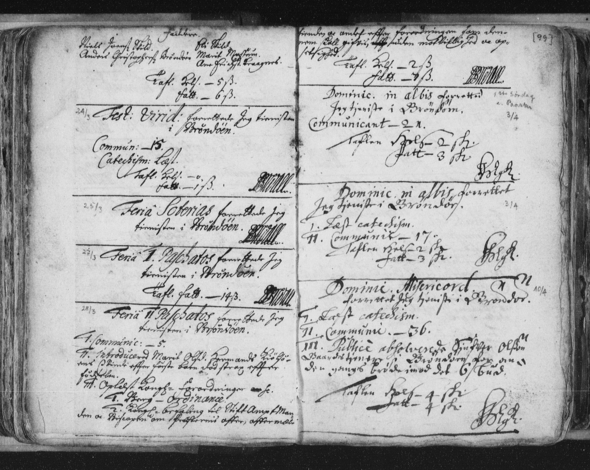 Ministerialprotokoller, klokkerbøker og fødselsregistre - Nordland, AV/SAT-A-1459/813/L0192: Parish register (official) no. 813A02, 1677-1718, p. 99