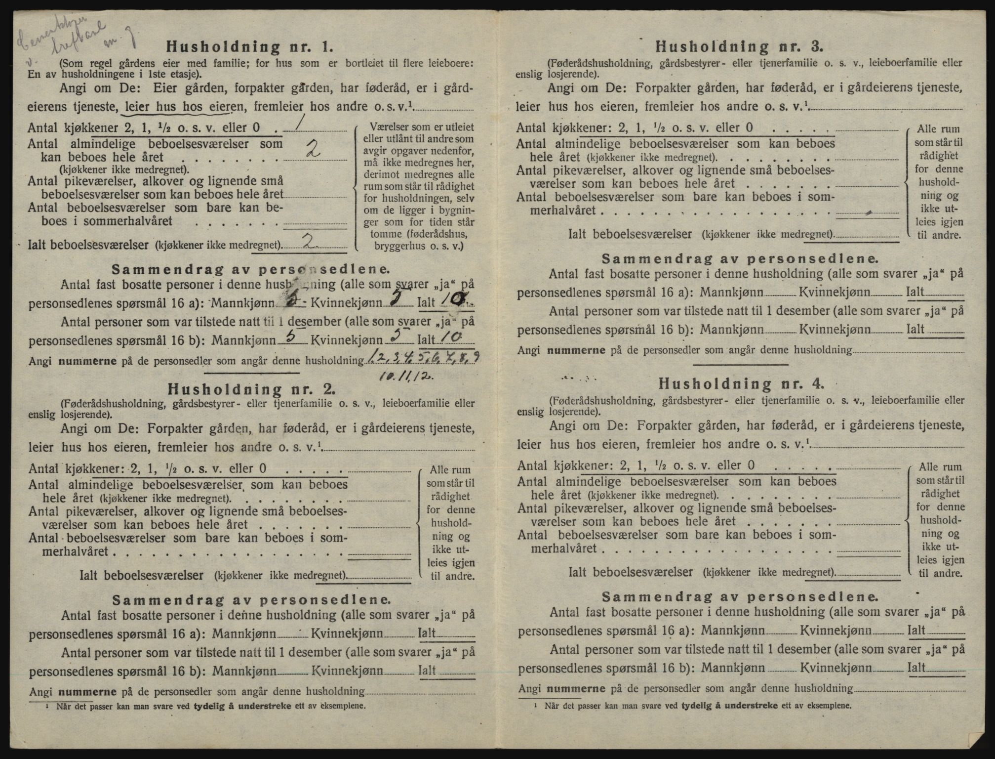 SAO, 1920 census for Idd, 1920, p. 1157