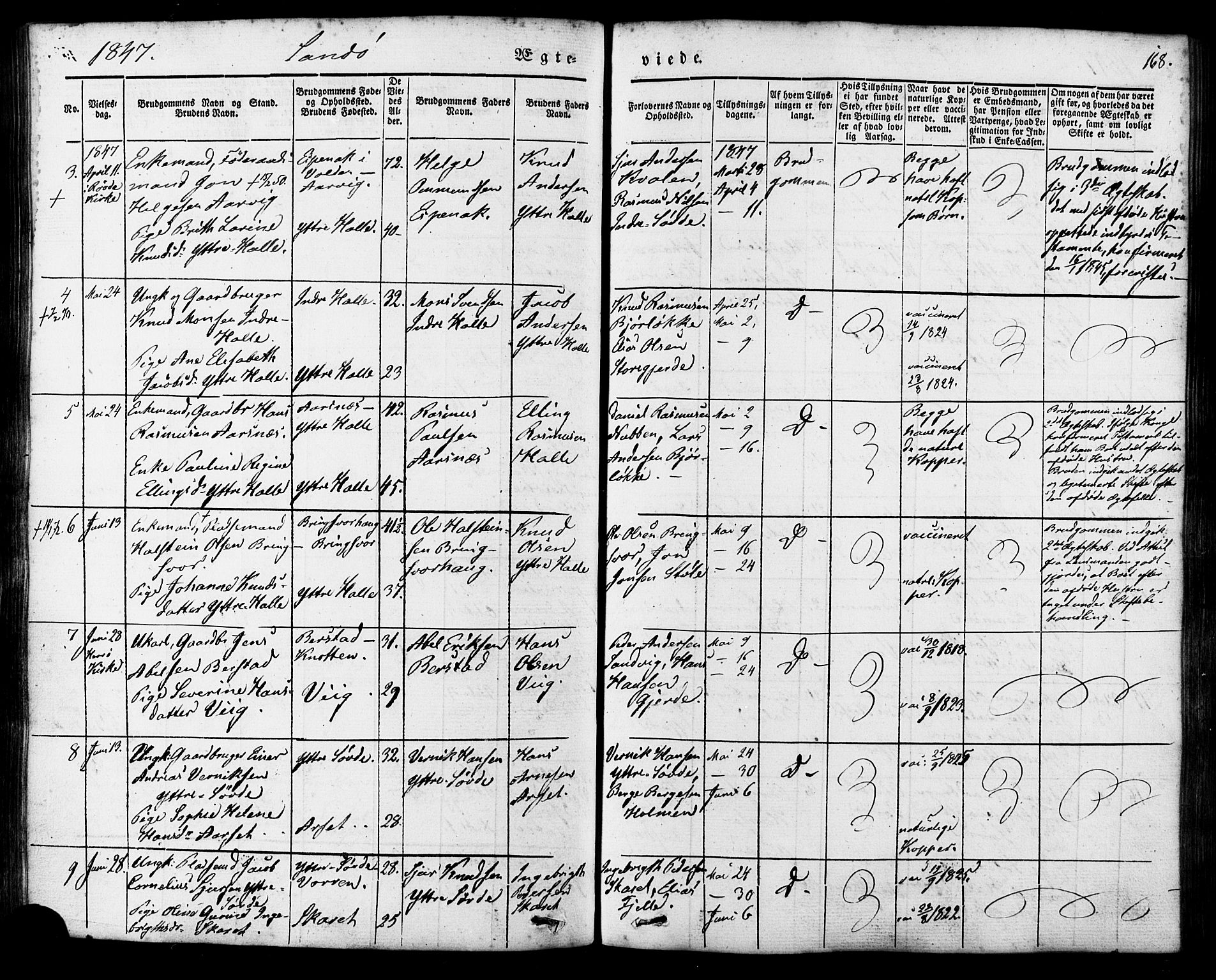 Ministerialprotokoller, klokkerbøker og fødselsregistre - Møre og Romsdal, AV/SAT-A-1454/503/L0034: Parish register (official) no. 503A02, 1841-1884, p. 168