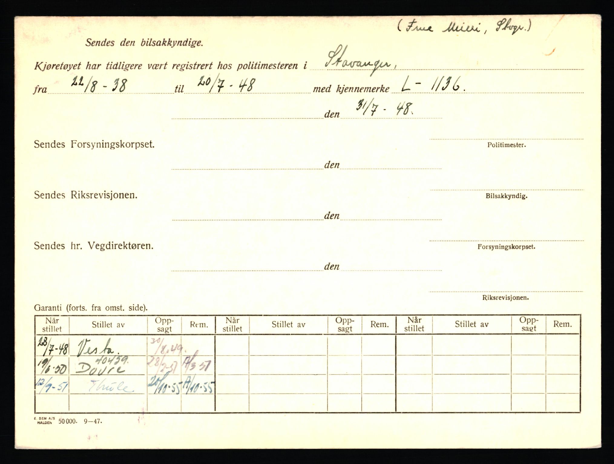 Stavanger trafikkstasjon, AV/SAST-A-101942/0/F/L0030: L-16300 - L-16999, 1930-1971, p. 998