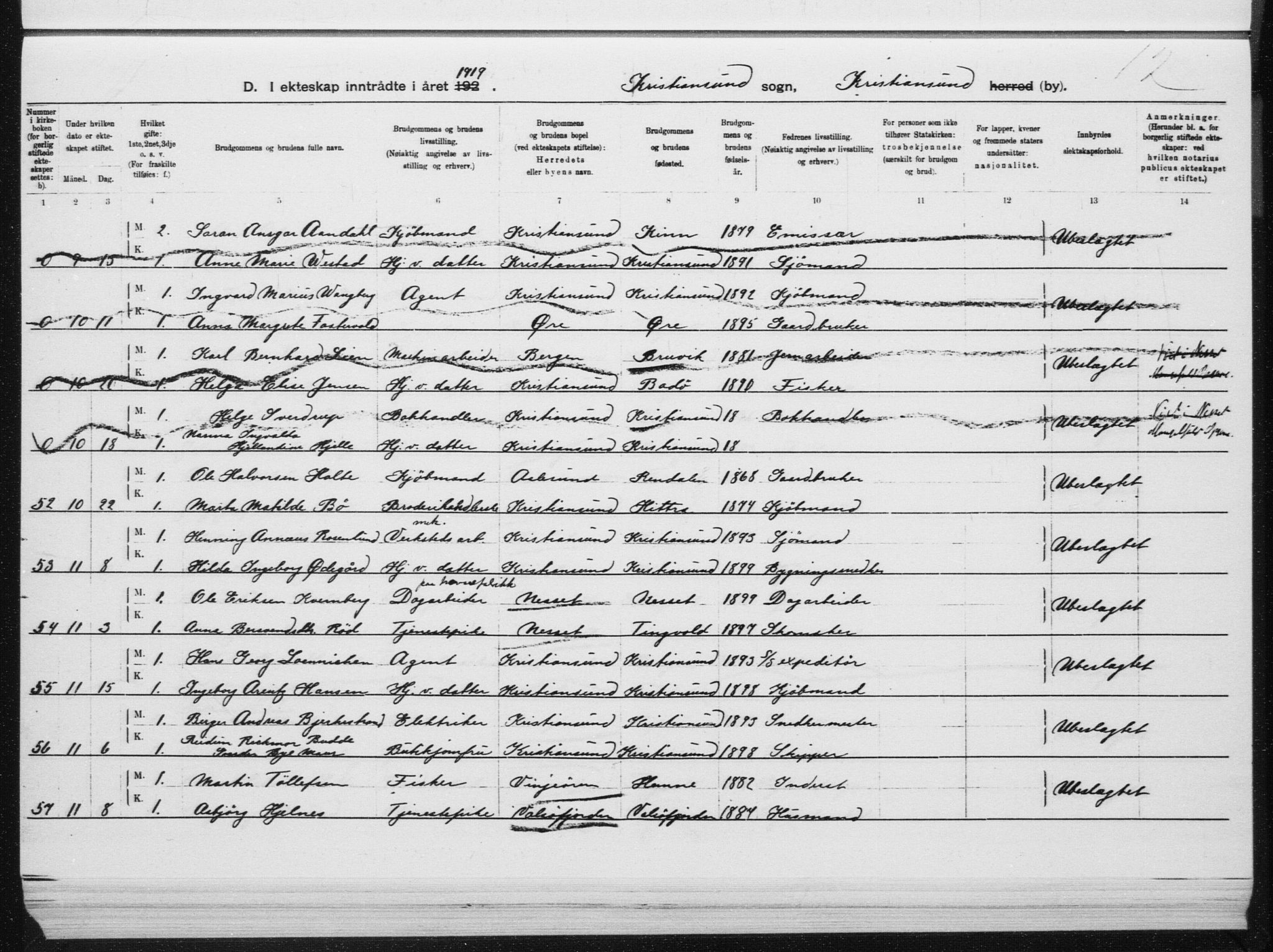 Ministerialprotokoller, klokkerbøker og fødselsregistre - Møre og Romsdal, AV/SAT-A-1454/572/L0862: Parish register (official) no. 572D06, 1917-1935