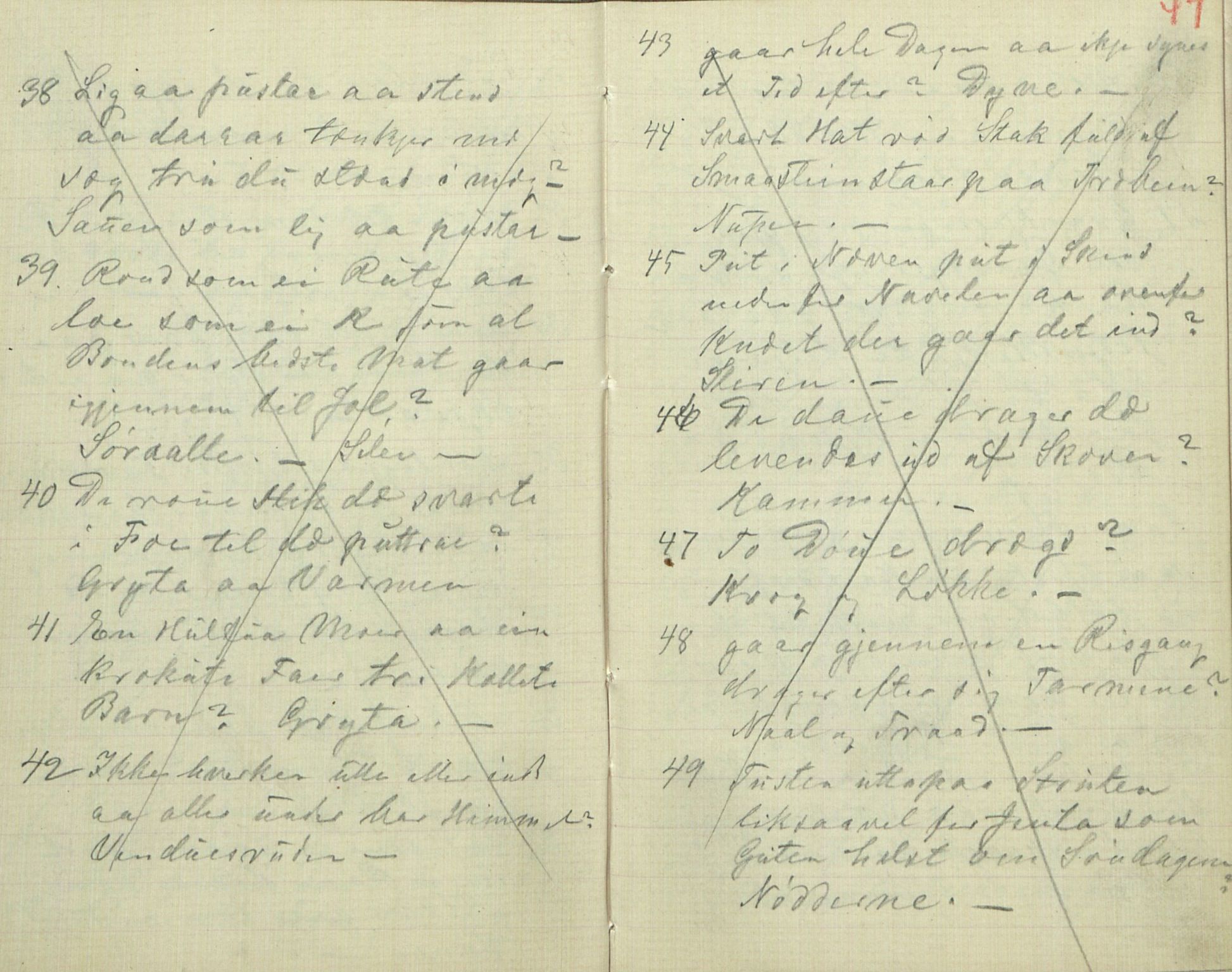 Rikard Berge, TEMU/TGM-A-1003/F/L0016/0013: 529-550 / 541 Oppskrifter av Halvor N. Tvedten, 1893, p. 46-47