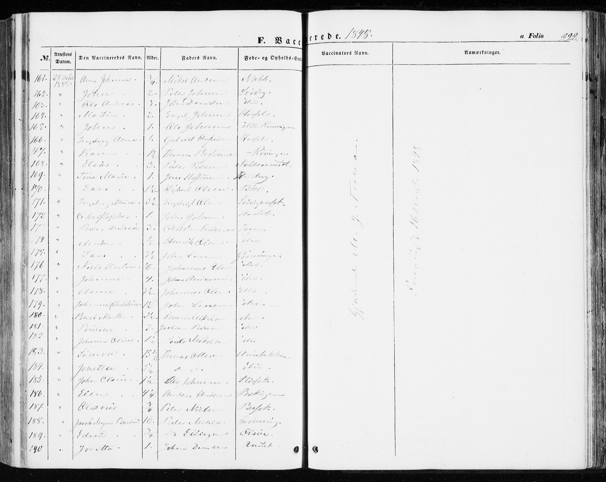 Ministerialprotokoller, klokkerbøker og fødselsregistre - Sør-Trøndelag, SAT/A-1456/646/L0611: Parish register (official) no. 646A09, 1848-1857, p. 392