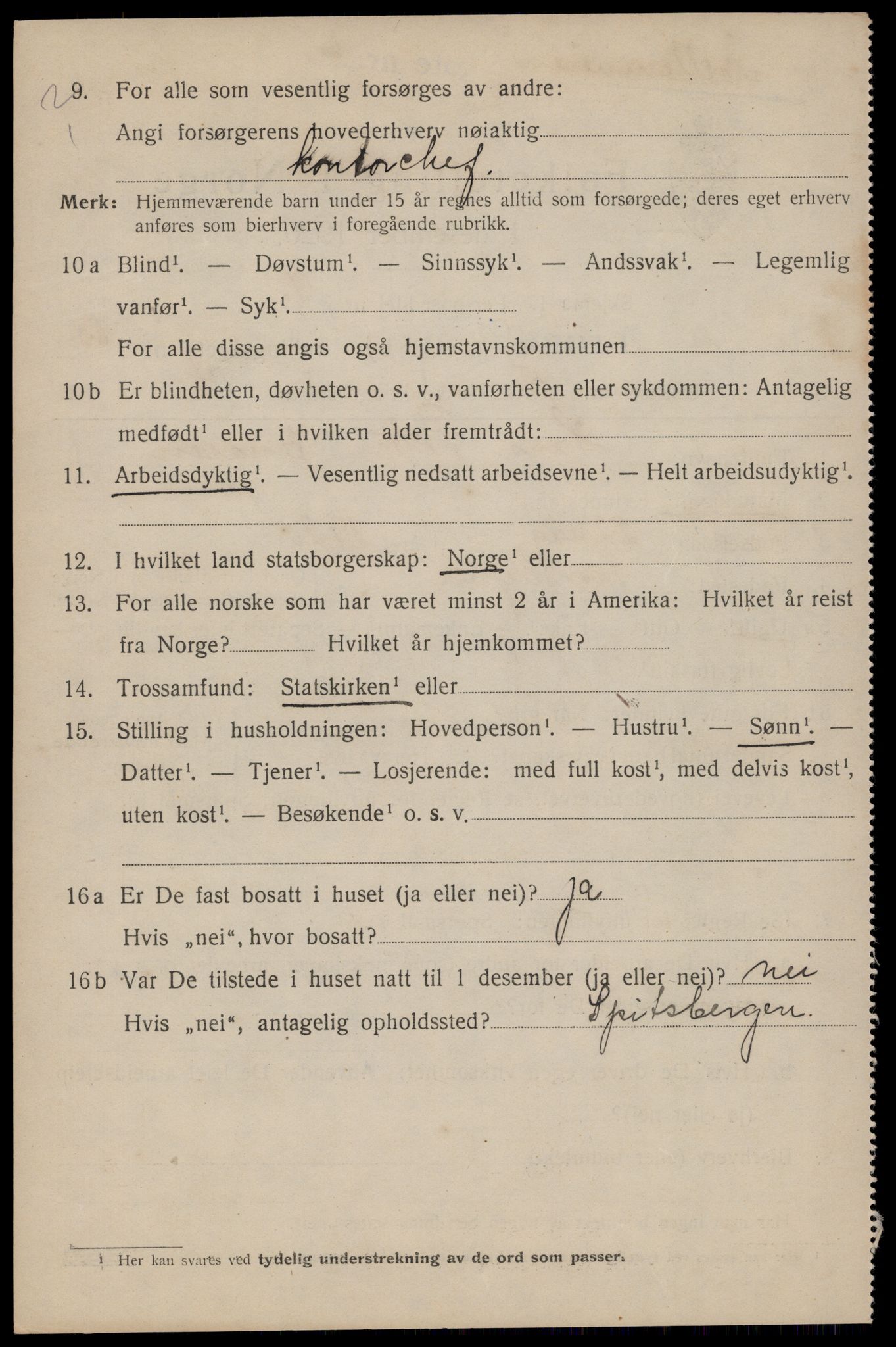 SAT, 1920 census for Trondheim, 1920, p. 121113