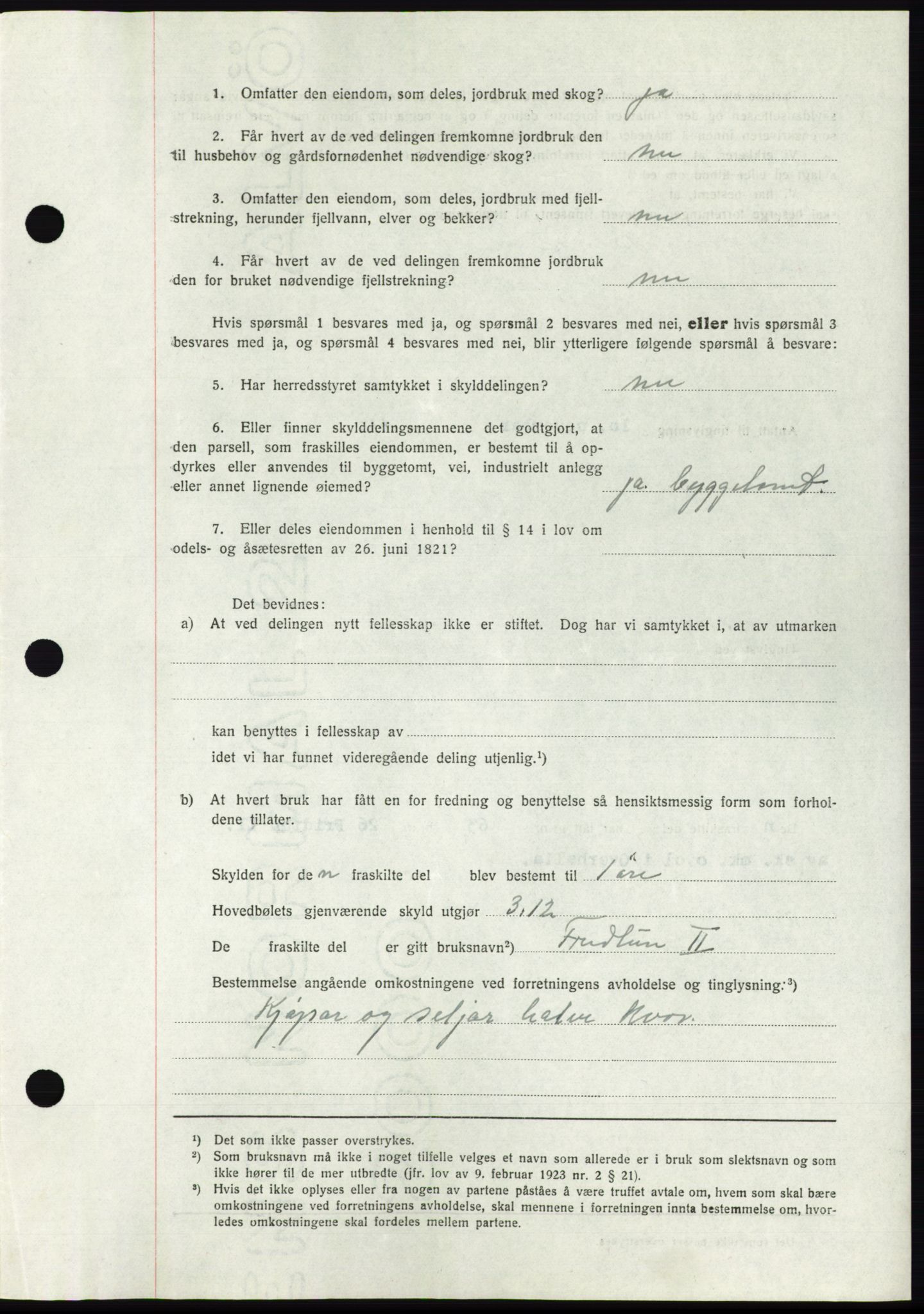 Namdal sorenskriveri, SAT/A-4133/1/2/2C: Mortgage book no. -, 1944-1945, Diary no: : 1428/1944