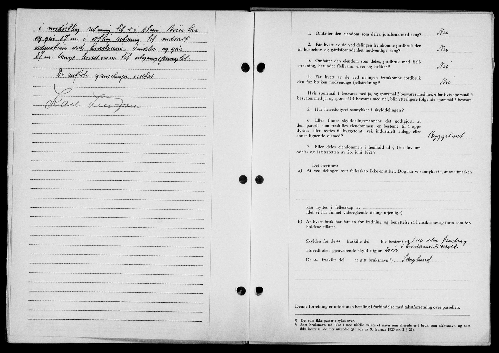 Lofoten sorenskriveri, SAT/A-0017/1/2/2C/L0019a: Mortgage book no. 19a, 1948-1948, Diary no: : 2208/1948