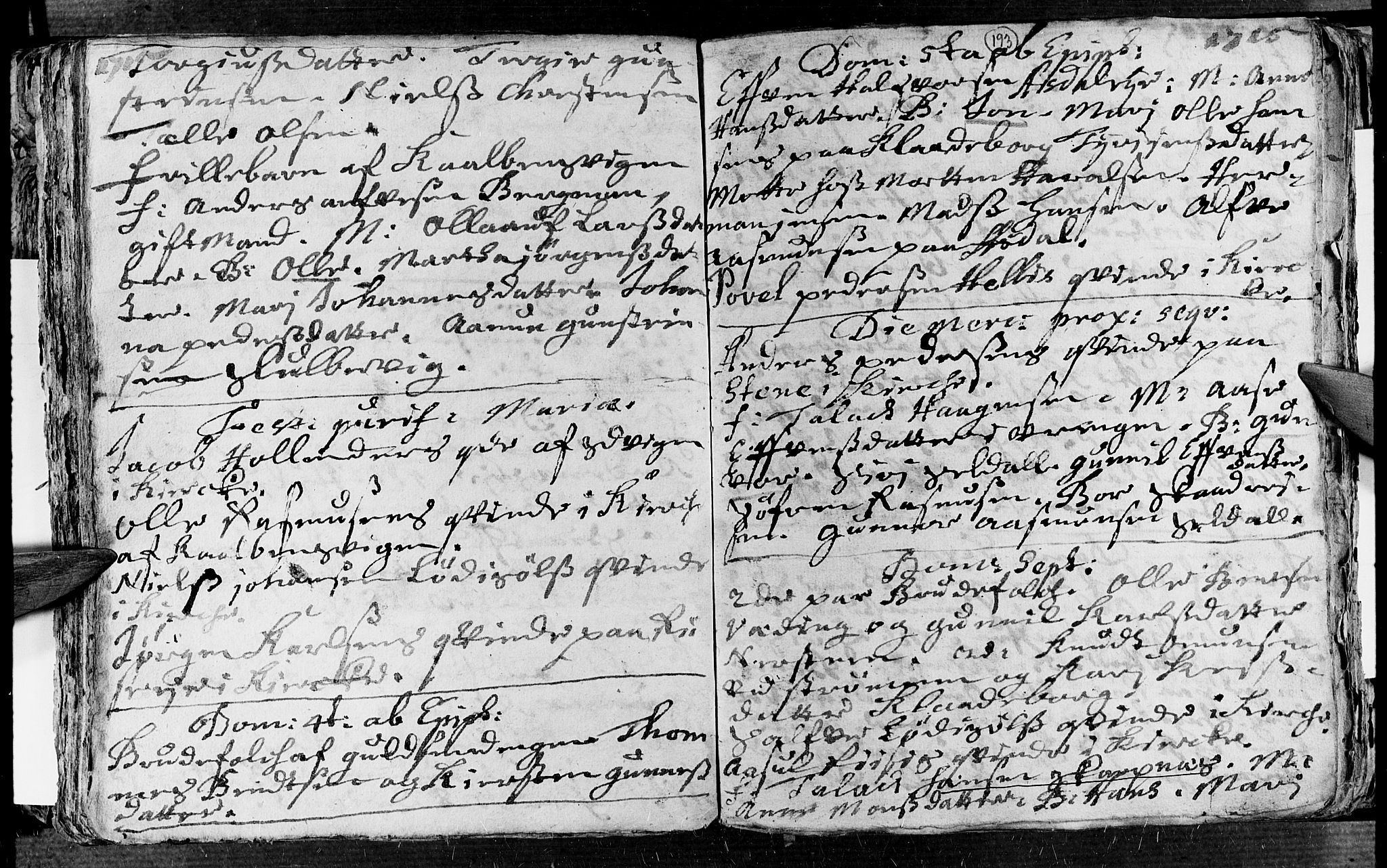 Øyestad sokneprestkontor, AV/SAK-1111-0049/F/Fa/L0002: Parish register (official) no. A 2, 1692-1722, p. 193