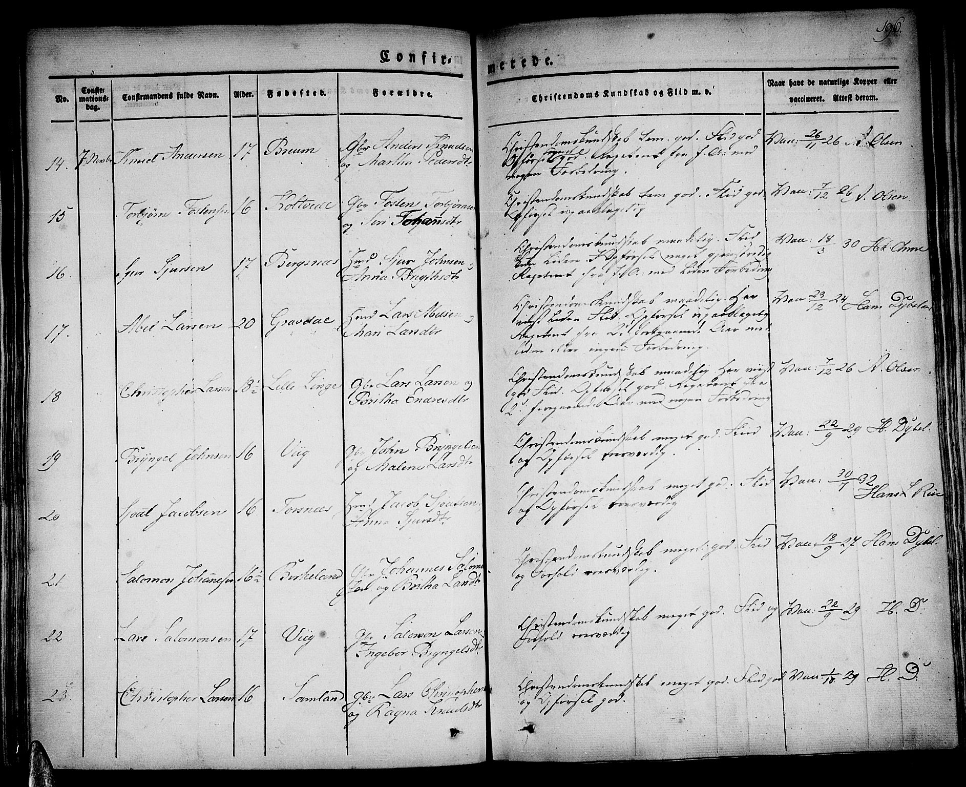 Strandebarm sokneprestembete, AV/SAB-A-78401/H/Haa: Parish register (official) no. A 6, 1826-1843, p. 196