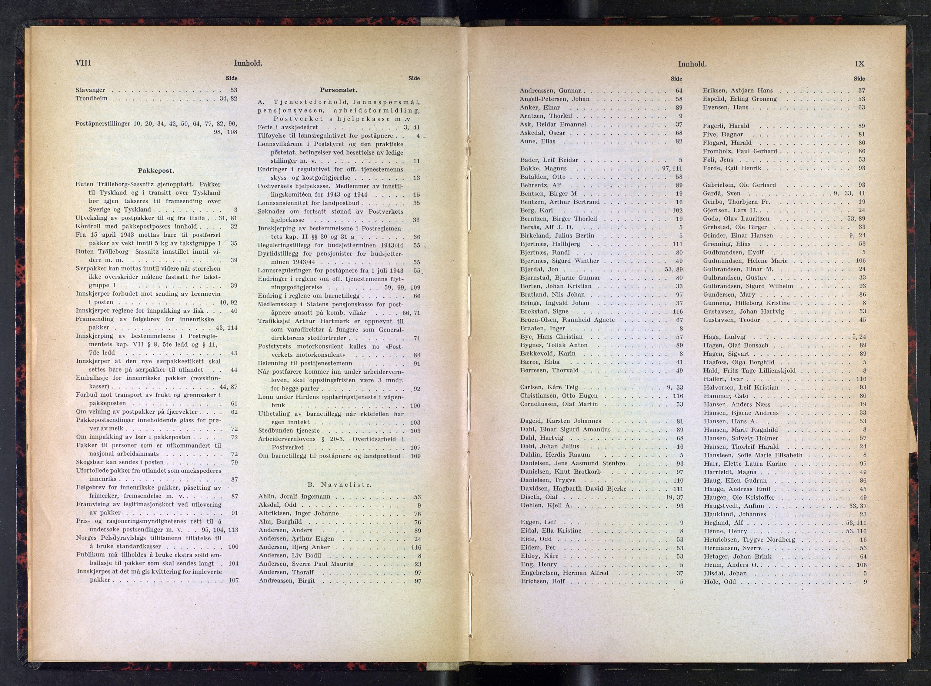 Norges Postmuseums bibliotek, NOPO/-/-/-: Sirkulærer fra Poststyret, 1943