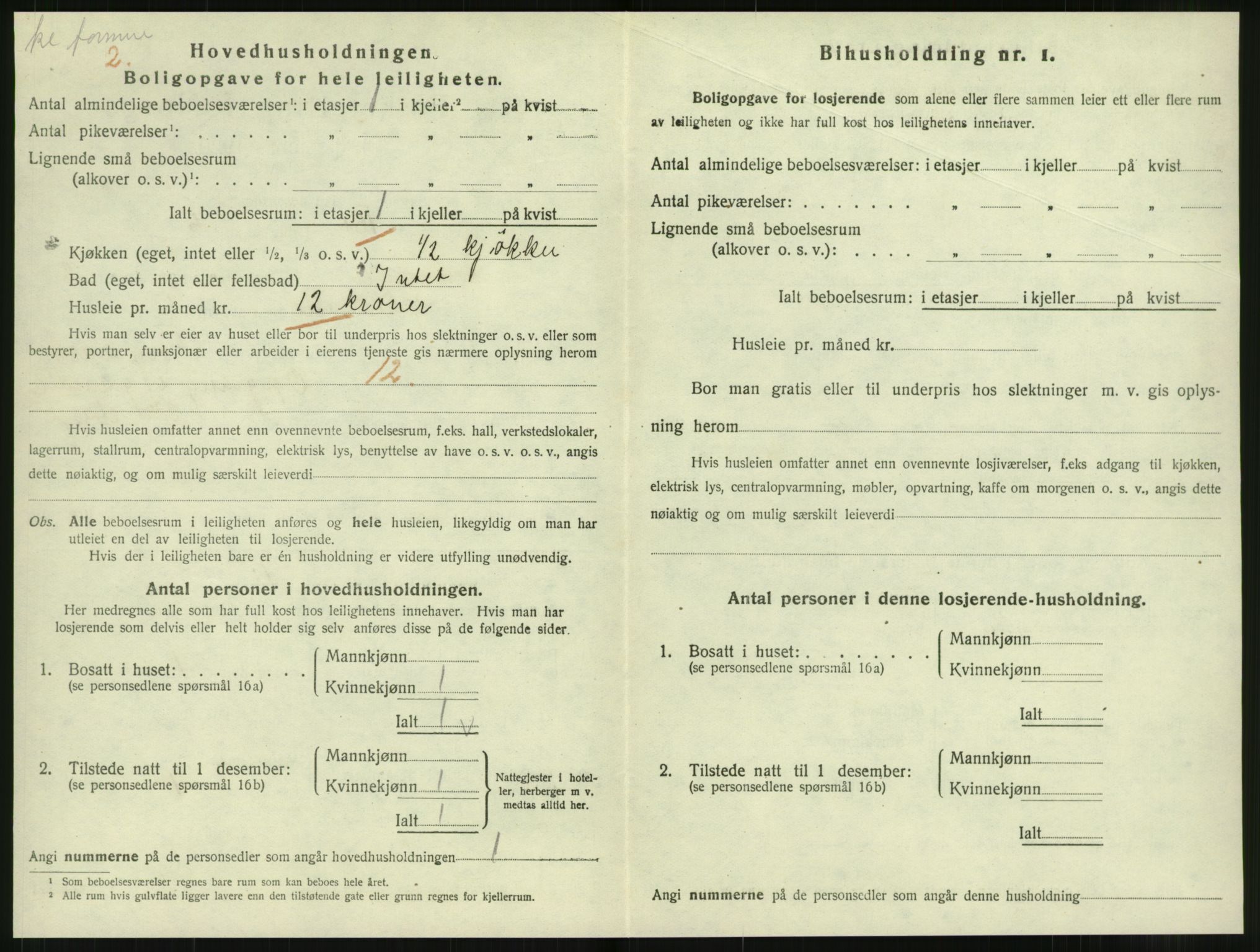 SAT, 1920 census for Levanger town, 1920, p. 1207