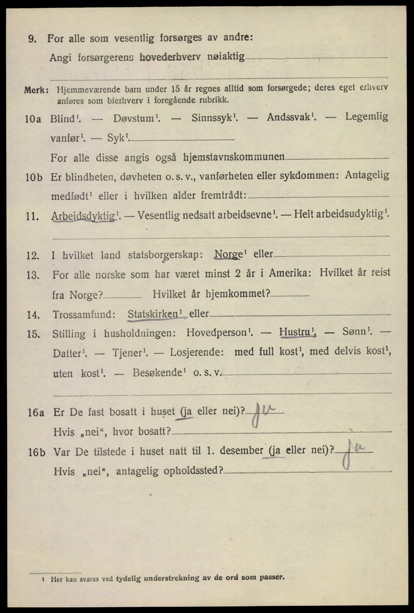 SAKO, 1920 census for Bø (Telemark), 1920, p. 5485