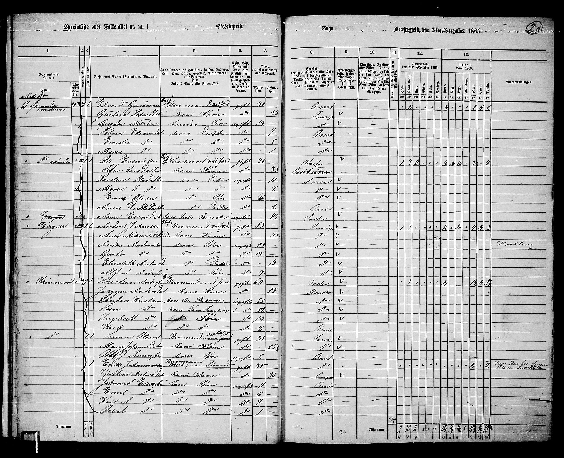 RA, 1865 census for Onsøy, 1865, p. 24