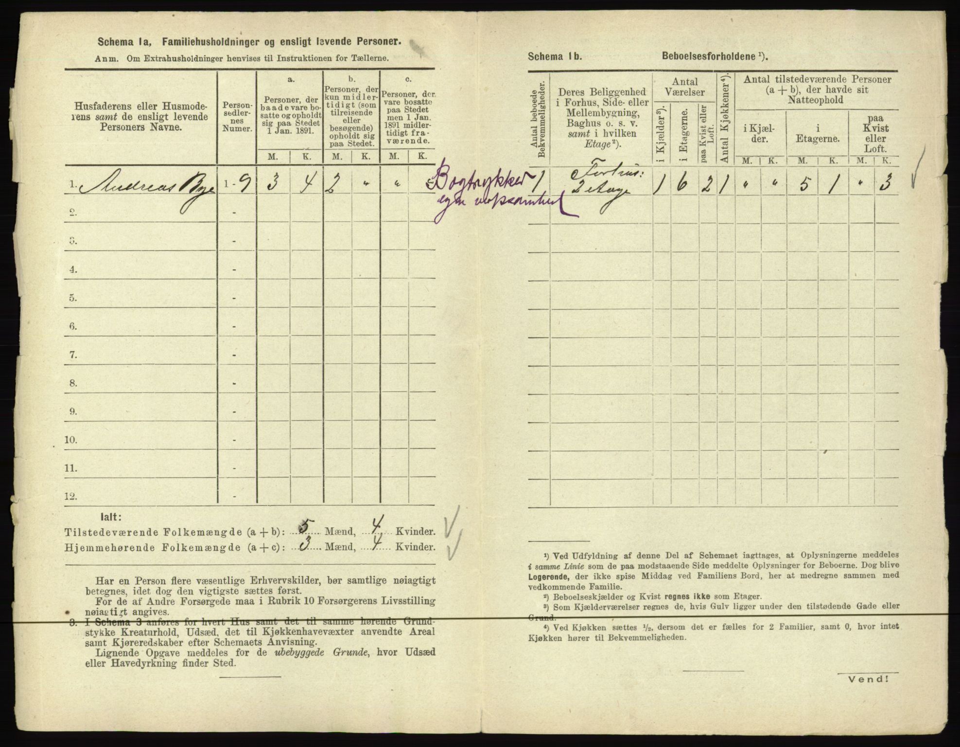 RA, 1891 census for 0501 Lillehammer, 1891, p. 370