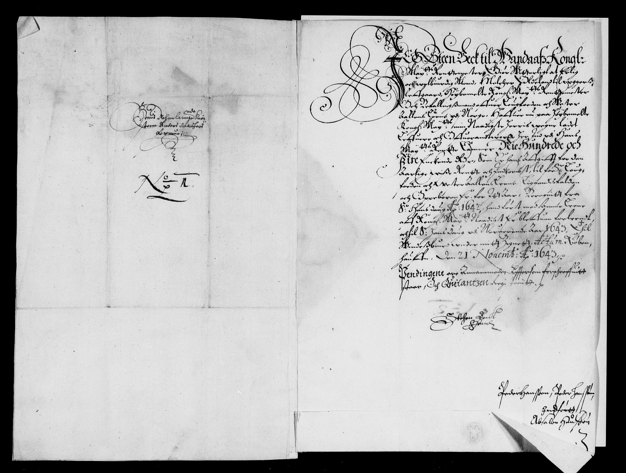 Rentekammeret inntil 1814, Reviderte regnskaper, Lensregnskaper, AV/RA-EA-5023/R/Rb/Rbz/L0030: Nordlandenes len, 1638-1644