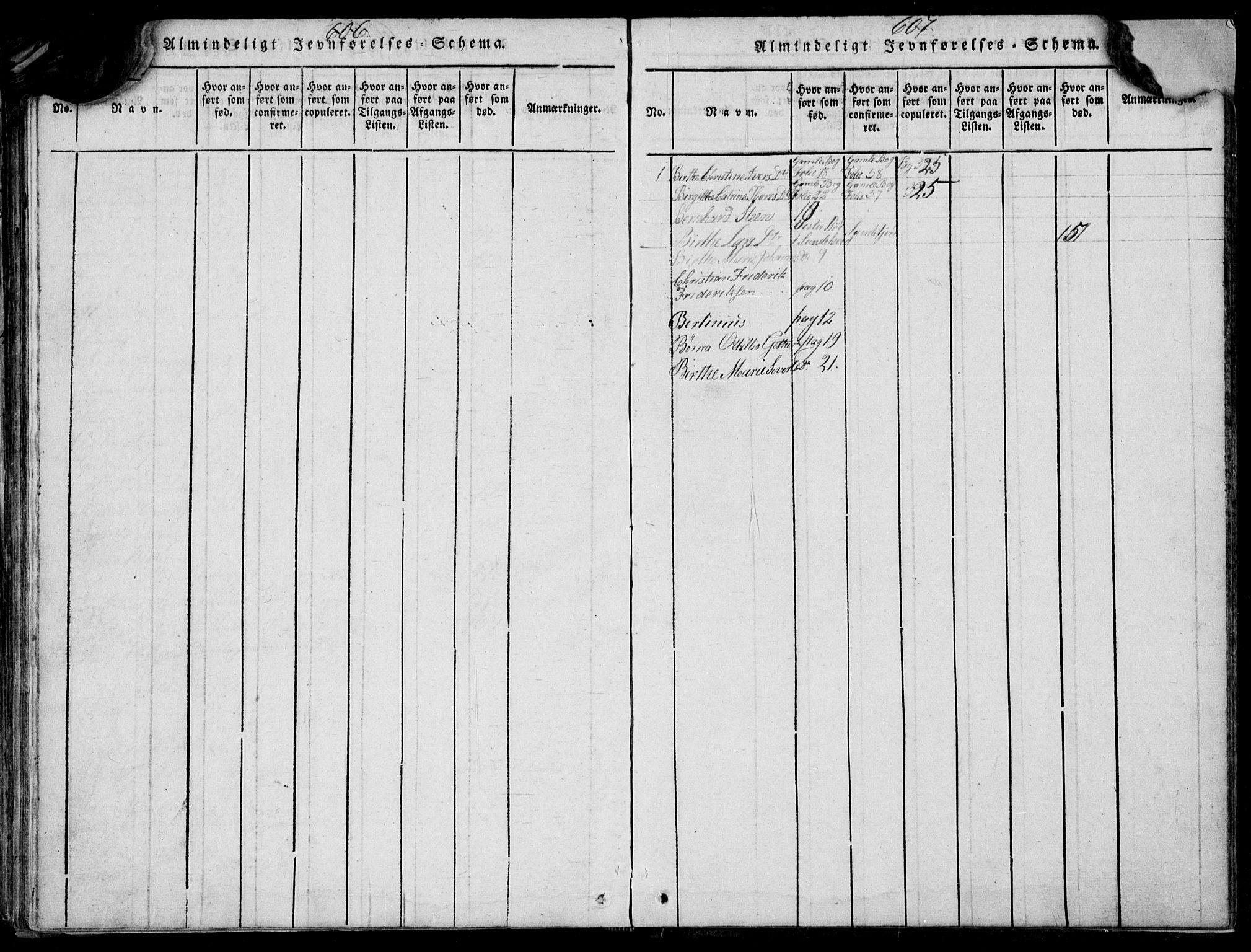 Larvik kirkebøker, AV/SAKO-A-352/F/Fb/L0002: Parish register (official) no. II 2, 1818-1842, p. 606-607