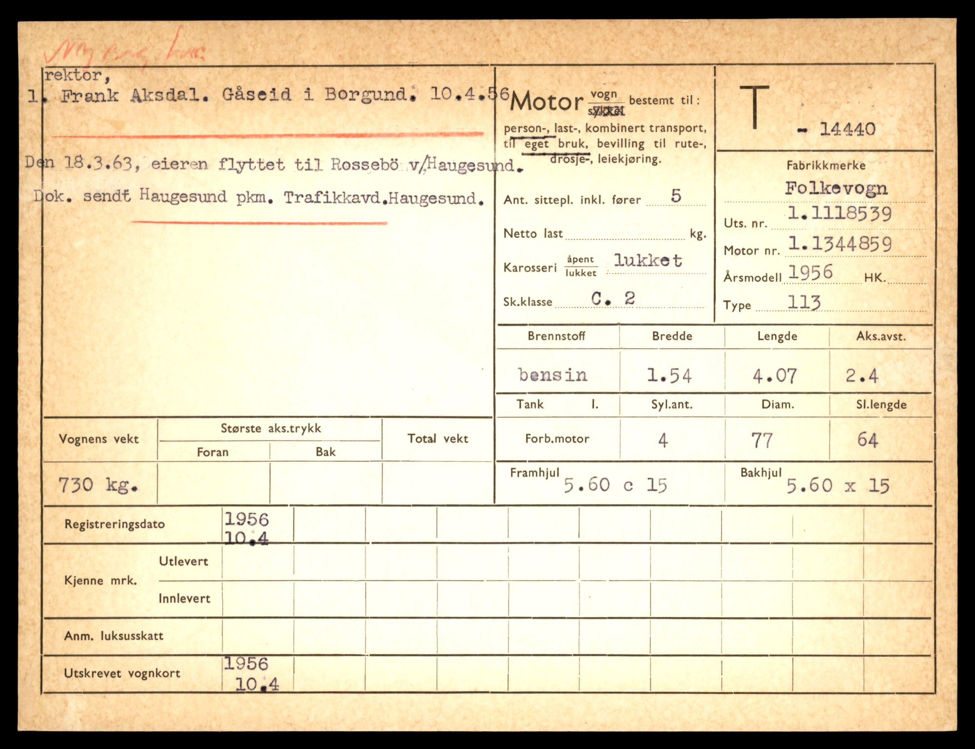 Møre og Romsdal vegkontor - Ålesund trafikkstasjon, AV/SAT-A-4099/F/Fe/L0045: Registreringskort for kjøretøy T 14320 - T 14444, 1927-1998, p. 3142
