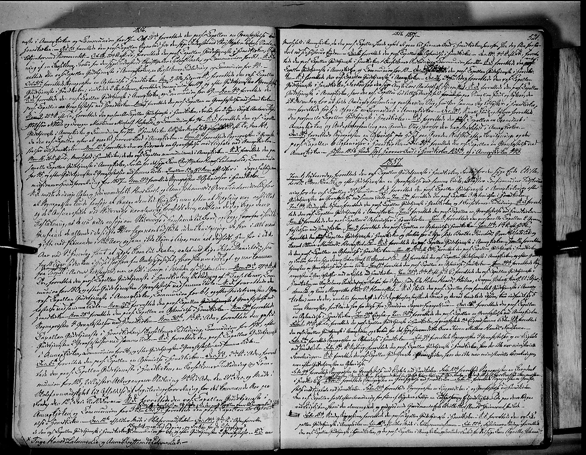 Stange prestekontor, AV/SAH-PREST-002/K/L0012: Parish register (official) no. 12, 1852-1862, p. 521