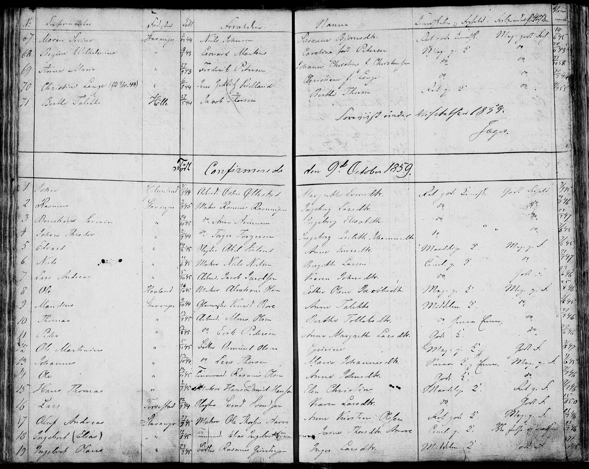 Domkirken sokneprestkontor, SAST/A-101812/001/30/30BA/L0013: Parish register (official) no. A 12, 1823-1861, p. 147