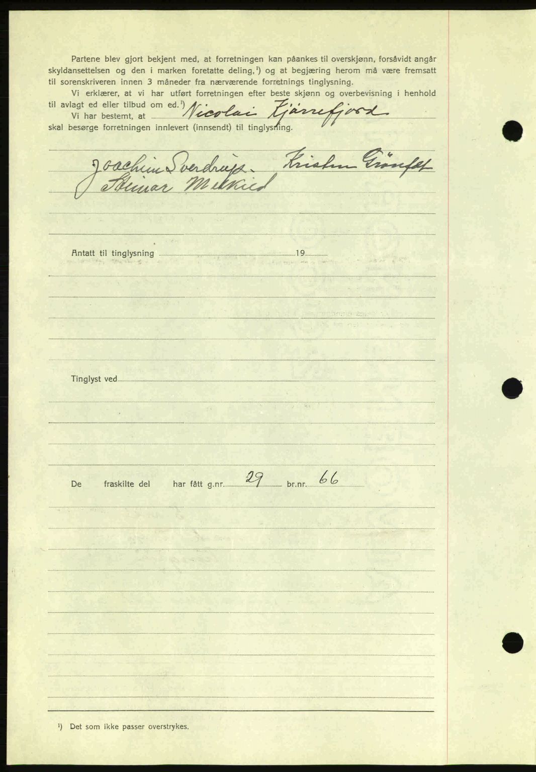 Romsdal sorenskriveri, AV/SAT-A-4149/1/2/2C: Mortgage book no. A11, 1941-1942, Diary no: : 33/1942