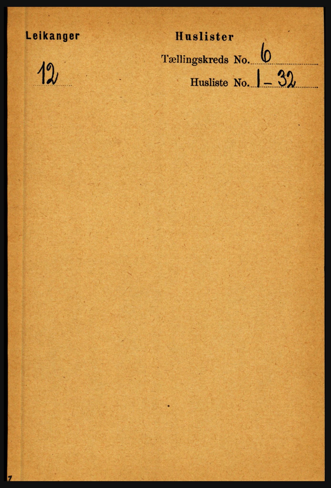 RA, 1891 census for 1419 Leikanger, 1891, p. 1083