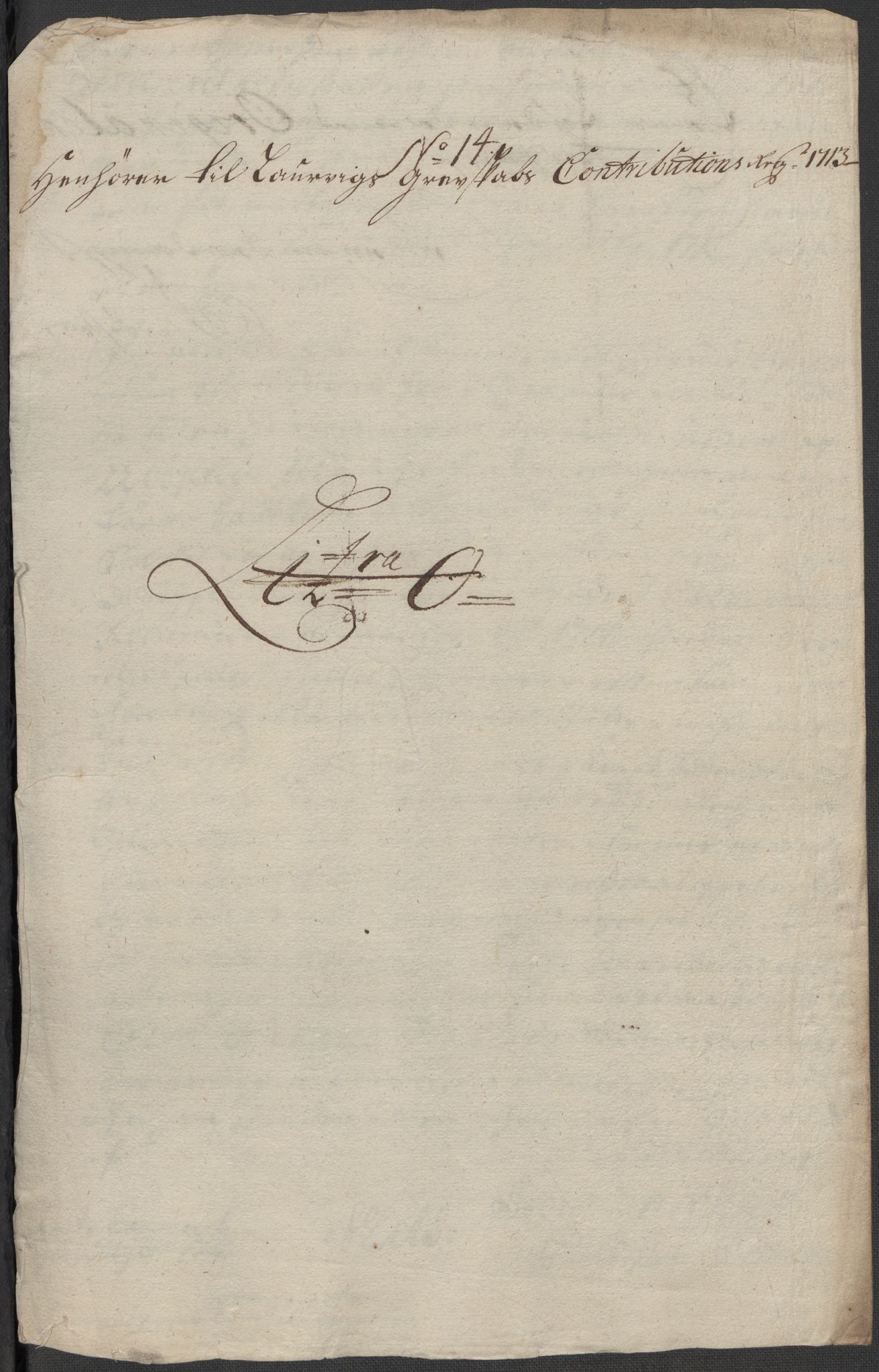 Rentekammeret inntil 1814, Reviderte regnskaper, Fogderegnskap, AV/RA-EA-4092/R33/L1985: Fogderegnskap Larvik grevskap, 1713, p. 206