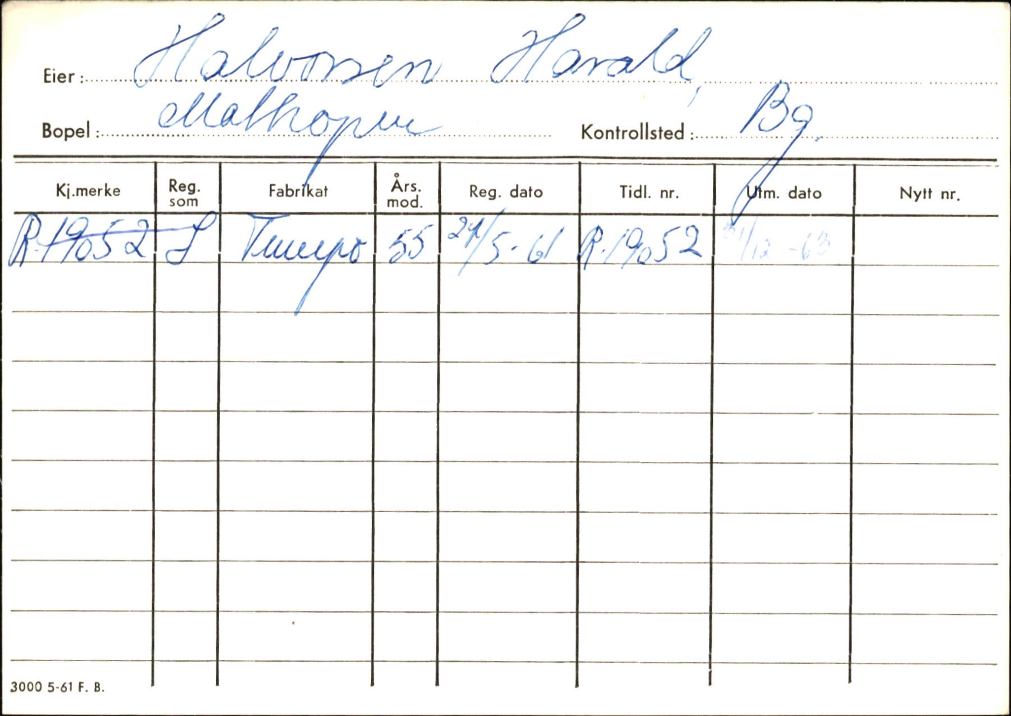 Statens vegvesen, Hordaland vegkontor, AV/SAB-A-5201/2/Ha/L0018: R-eierkort H, 1920-1971, p. 343