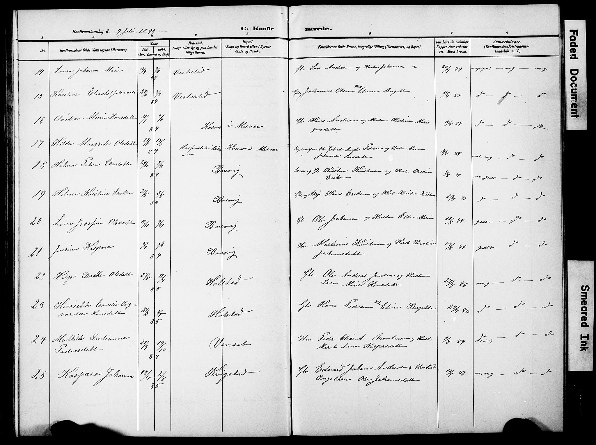 Ministerialprotokoller, klokkerbøker og fødselsregistre - Nordland, AV/SAT-A-1459/852/L0755: Parish register (copy) no. 852C06, 1895-1902