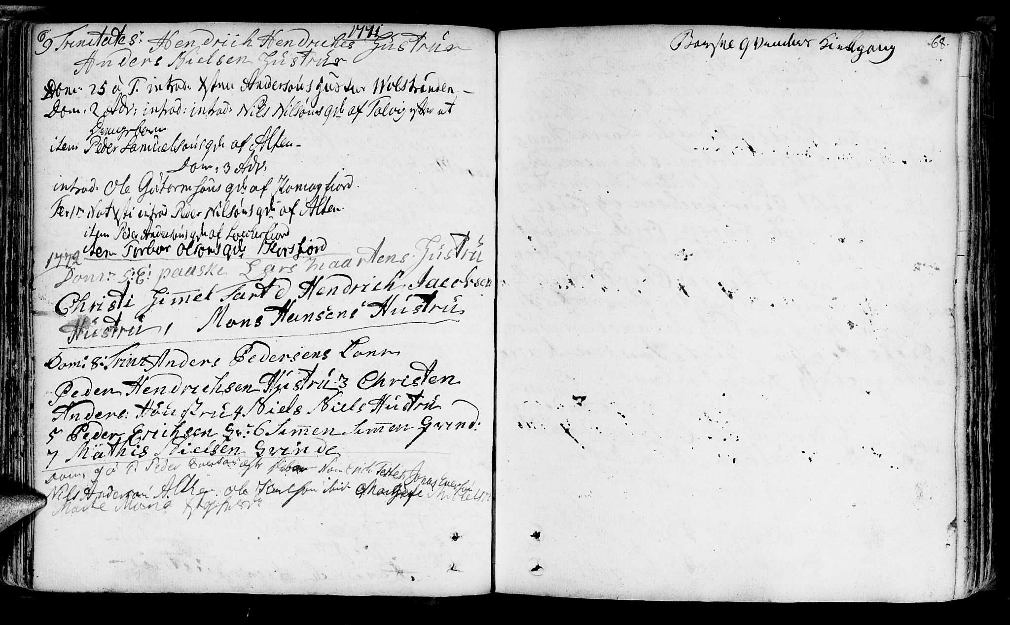 Talvik sokneprestkontor, SATØ/S-1337/H/Ha/L0004kirke: Parish register (official) no. 4, 1752-1772, p. 68