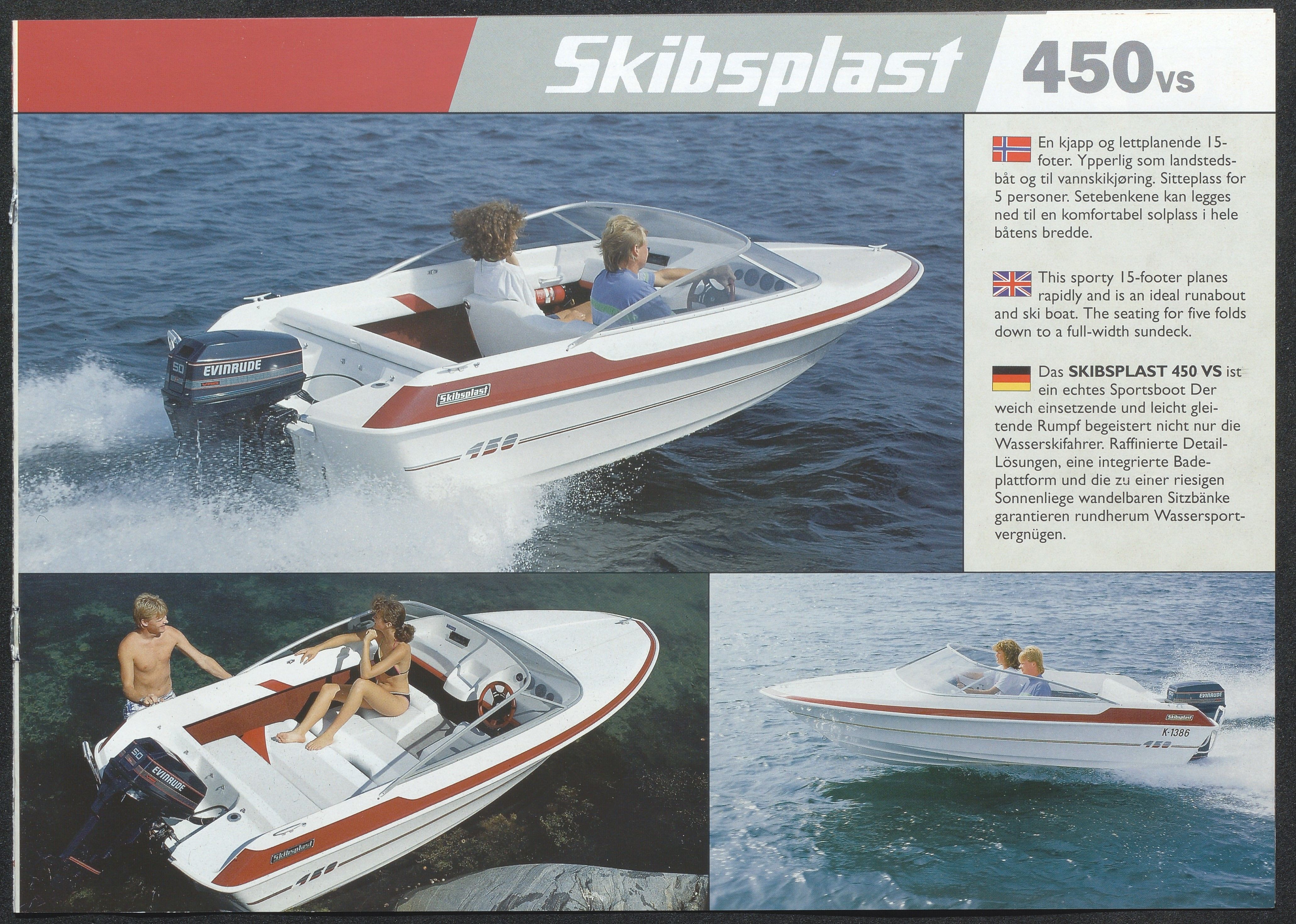 Skibsplast, AAKS/PA-2968/01/X/X01/L0001/0025: Brosjyrer / Skibsplast 670 VS (1987-1992). Skibsplast 650 CC (1991-1997). Skibsplast 600 VS (1984-1992). Skibsplast 560 VS (1989-1997). Skibsplast 490 VS/HT (VS:1983-1995, HT:1982-2000). Skibsplast 450 VS (1990-1995). , 1982-2000