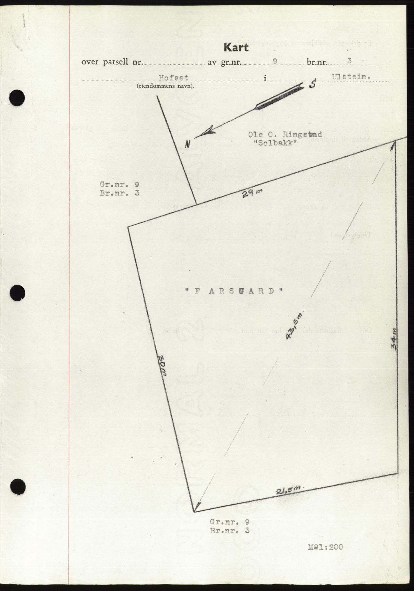 Søre Sunnmøre sorenskriveri, AV/SAT-A-4122/1/2/2C/L0077: Mortgage book no. 3A, 1945-1946, Diary no: : 511/1945