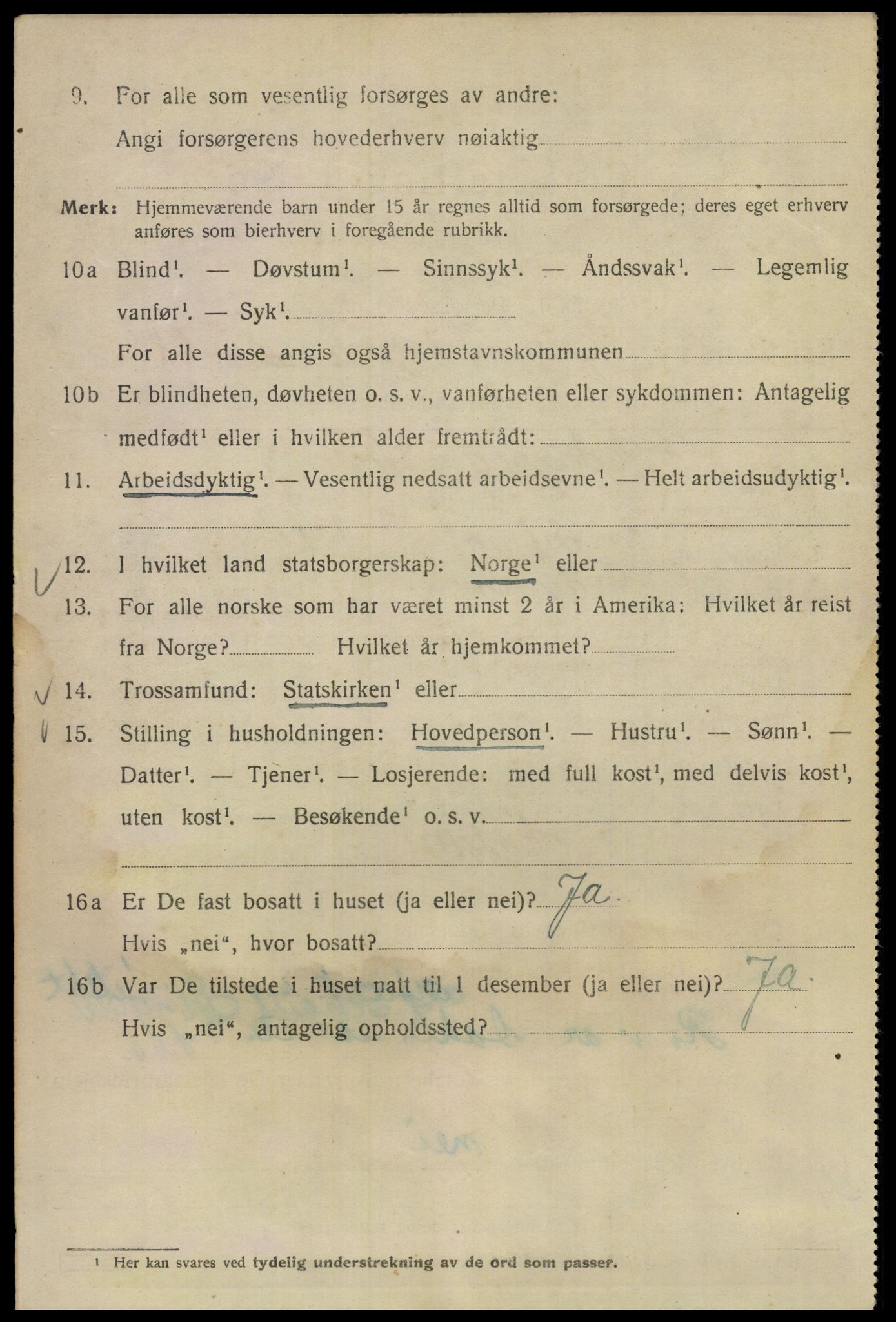 SAO, 1920 census for Kristiania, 1920, p. 250118