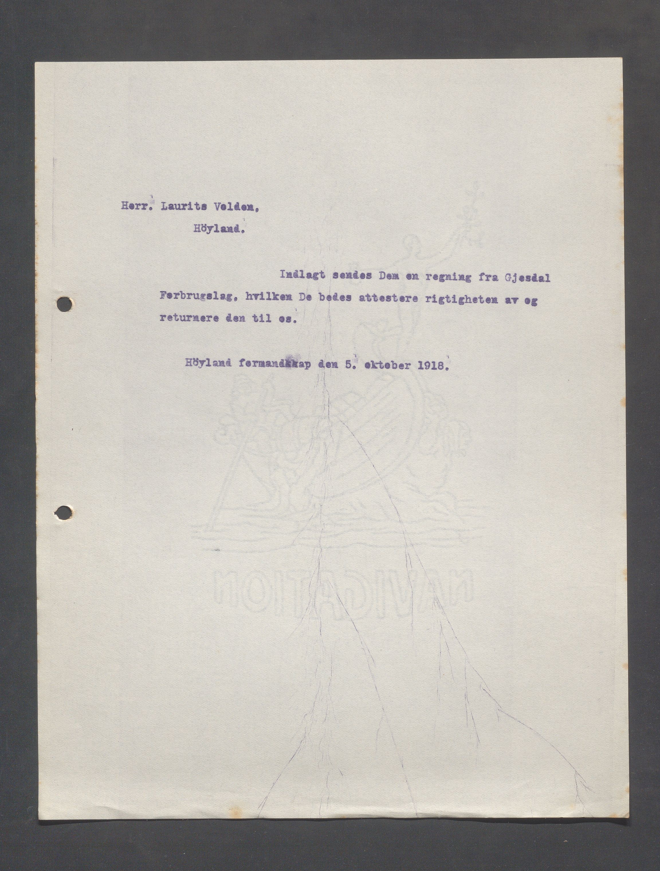 Høyland kommune - Formannskapet, IKAR/K-100046/B/L0005: Kopibok, 1918-1921, p. 658