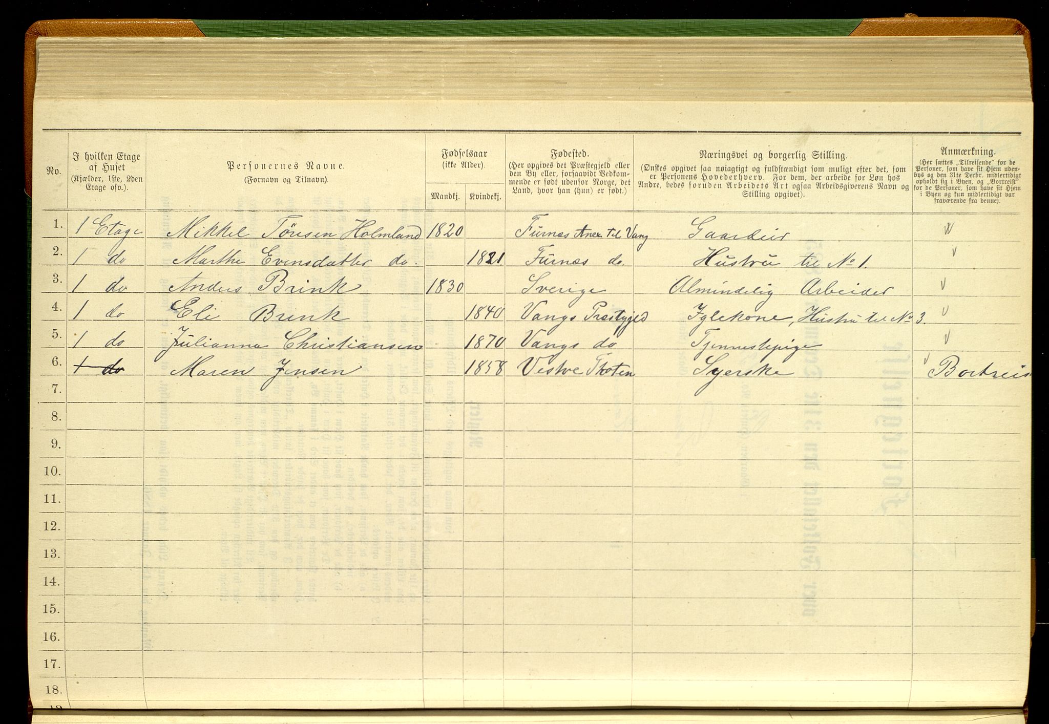 SAH, 1885 census for 0401 Hamar, 1885, p. 238