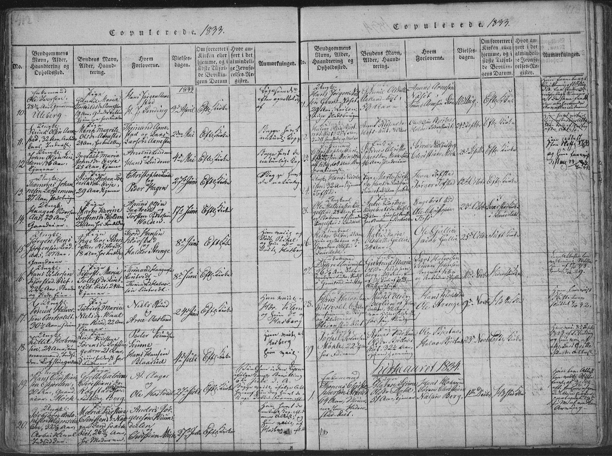 Sandsvær kirkebøker, SAKO/A-244/F/Fa/L0004: Parish register (official) no. I 4, 1817-1839, p. 412-413