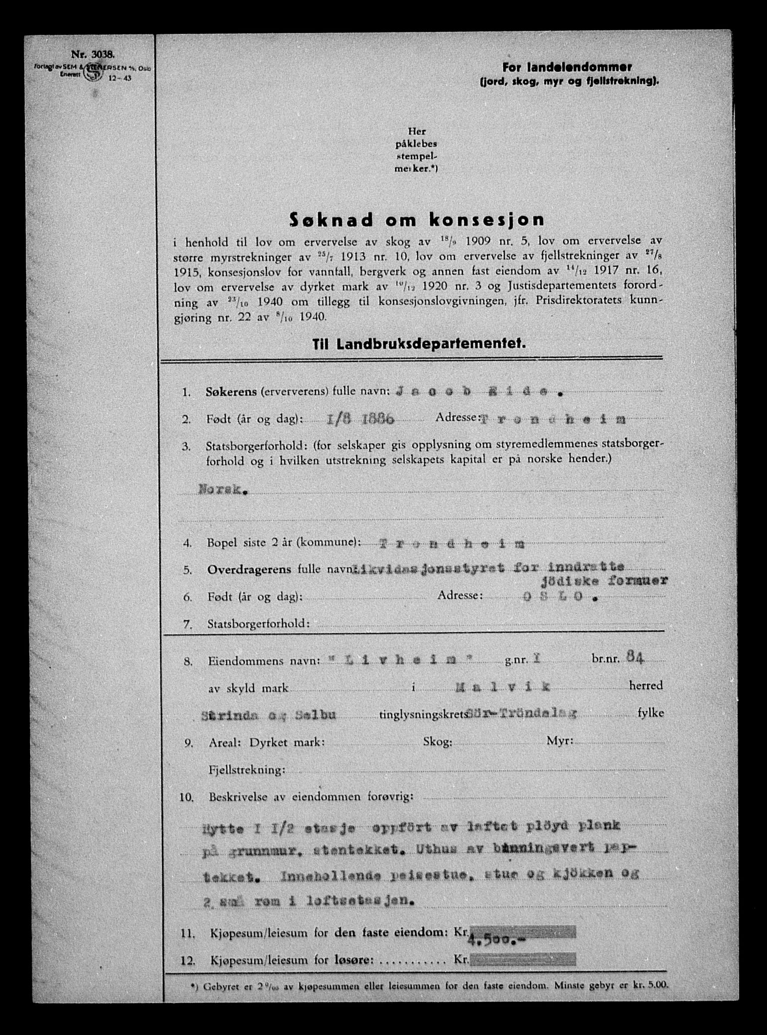 Justisdepartementet, Tilbakeføringskontoret for inndratte formuer, AV/RA-S-1564/H/Hc/Hca/L0896: --, 1945-1947, p. 476