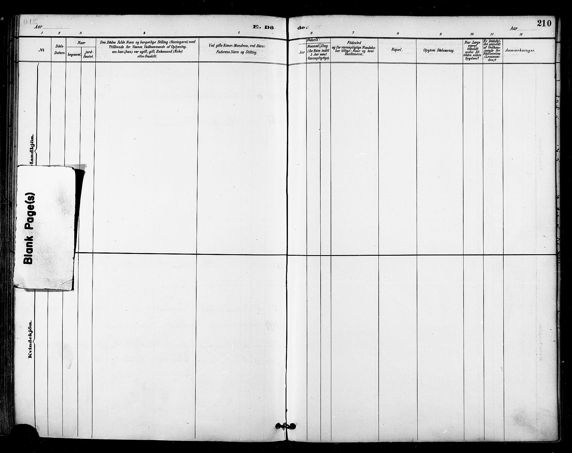 Talvik sokneprestkontor, AV/SATØ-S-1337/H/Ha/L0013kirke: Parish register (official) no. 13, 1886-1897, p. 210