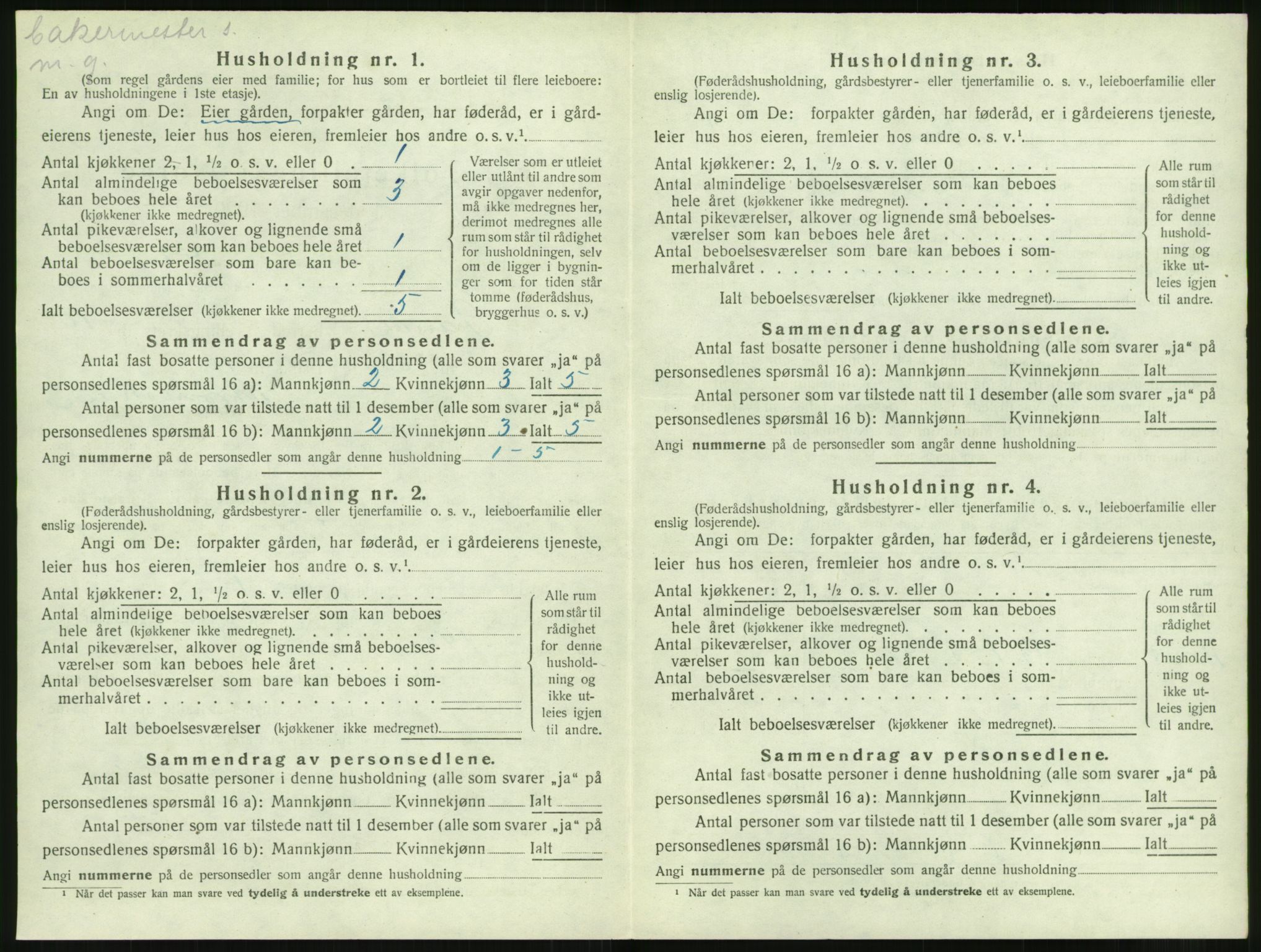 SAT, 1920 census for Sande (MR), 1920, p. 829