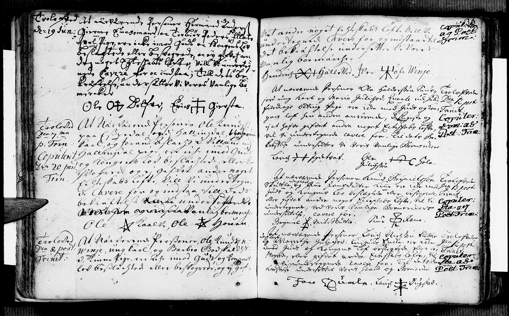 Voss sokneprestembete, AV/SAB-A-79001/H/Haa: Parish register (official) no. A 2, 1709-1730, p. 36