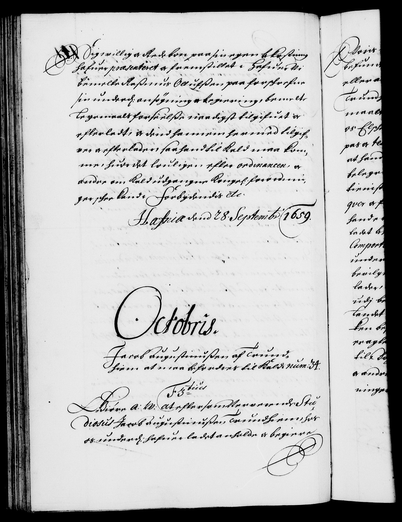 Danske Kanselli 1572-1799, RA/EA-3023/F/Fc/Fca/Fcaa/L0009: Norske registre (mikrofilm), 1657-1660, p. 141b