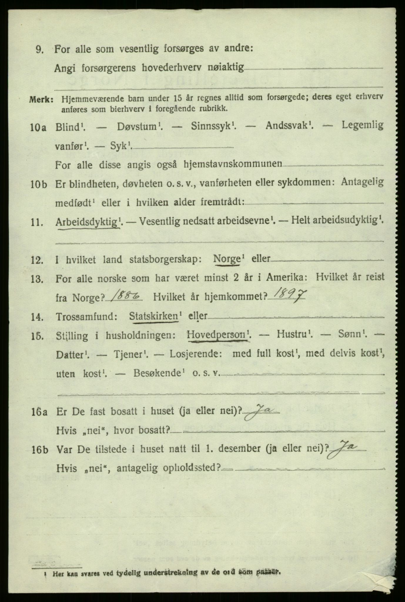 SAB, 1920 census for Fjaler, 1920, p. 3468