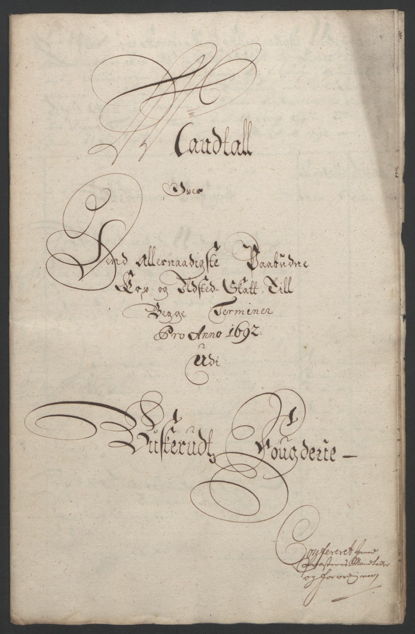 Rentekammeret inntil 1814, Reviderte regnskaper, Fogderegnskap, RA/EA-4092/R25/L1681: Fogderegnskap Buskerud, 1691-1692, p. 474