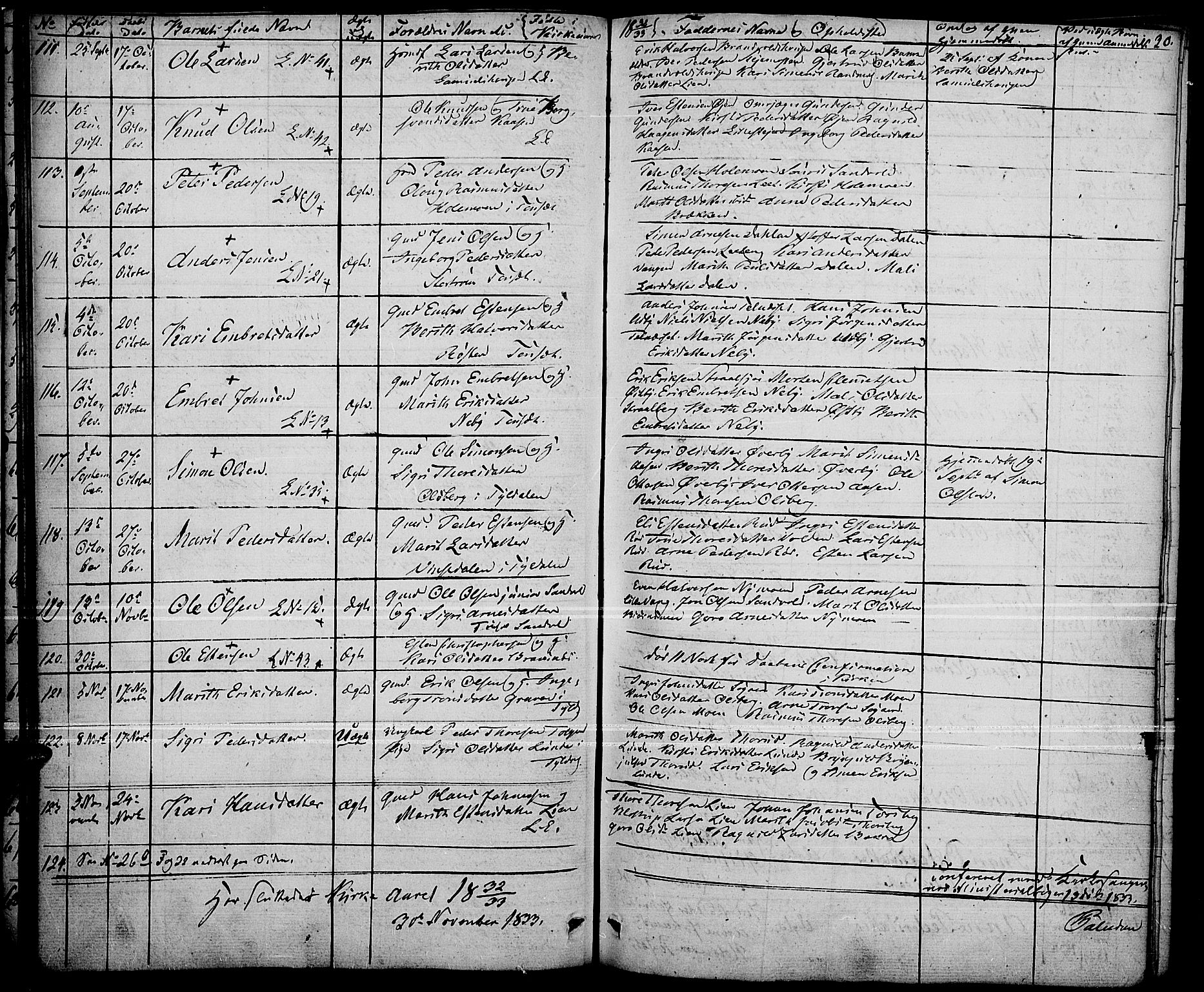 Tynset prestekontor, AV/SAH-PREST-058/H/Ha/Haa/L0019: Parish register (official) no. 19, 1829-1847, p. 30