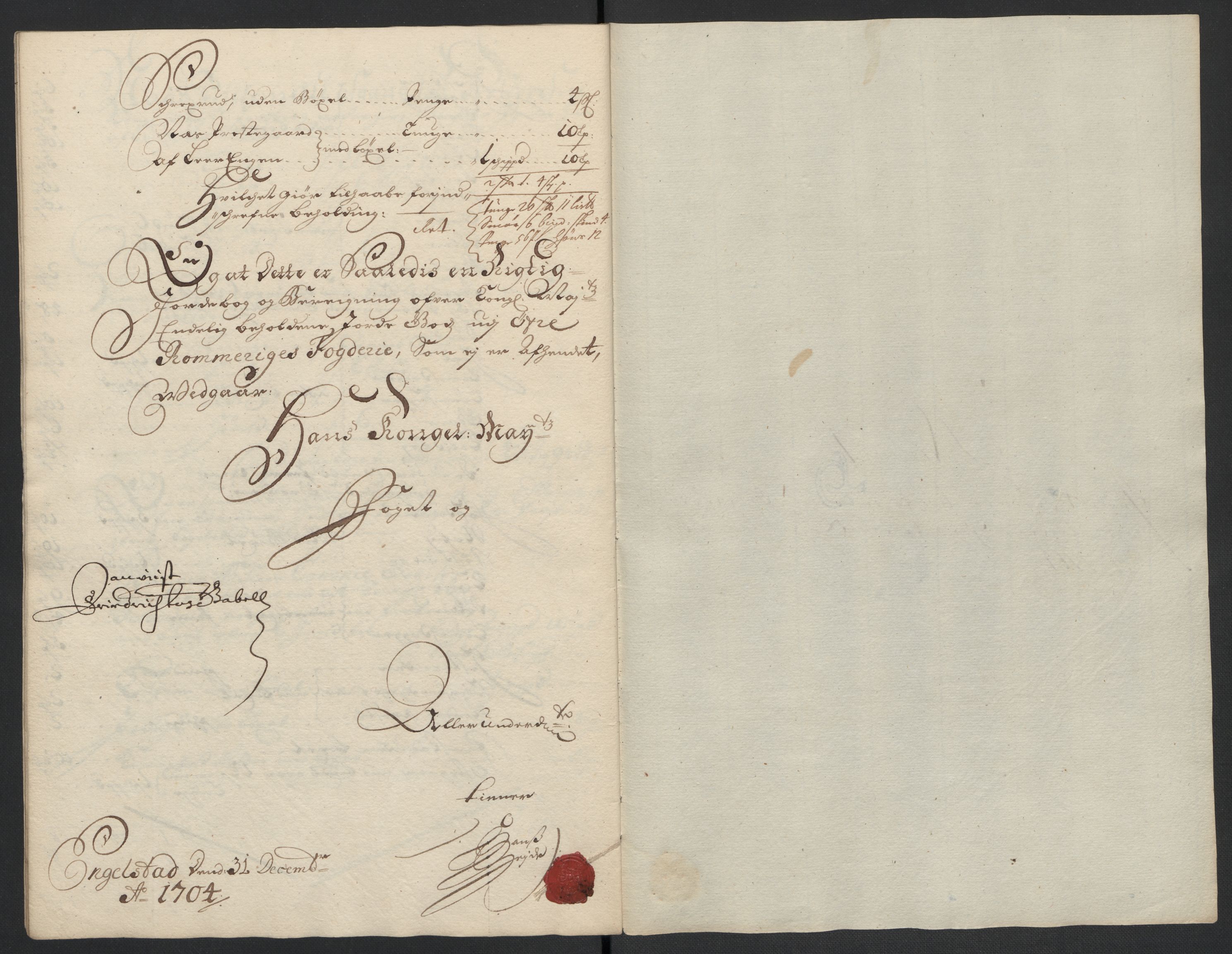 Rentekammeret inntil 1814, Reviderte regnskaper, Fogderegnskap, AV/RA-EA-4092/R12/L0717: Fogderegnskap Øvre Romerike, 1704-1705, p. 26